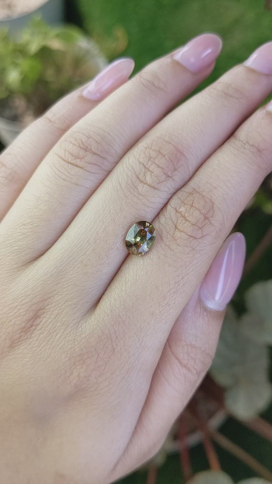 1.61 Ct. Bi Color Andalusite from Brazil Size Video