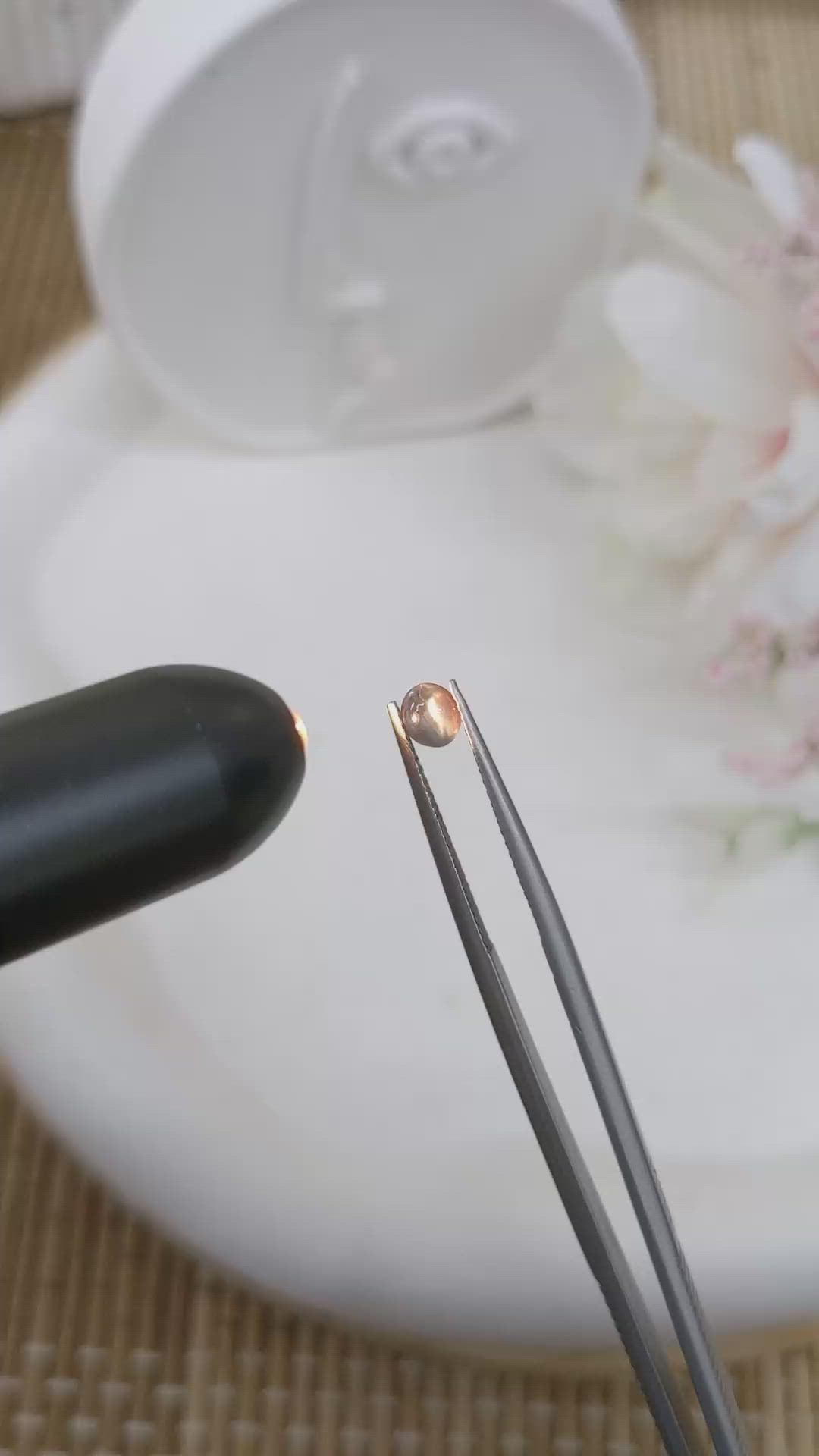 0.56 Ct. Cabochon Alexandrite from Ceylon (Sri Lanka) Size Video