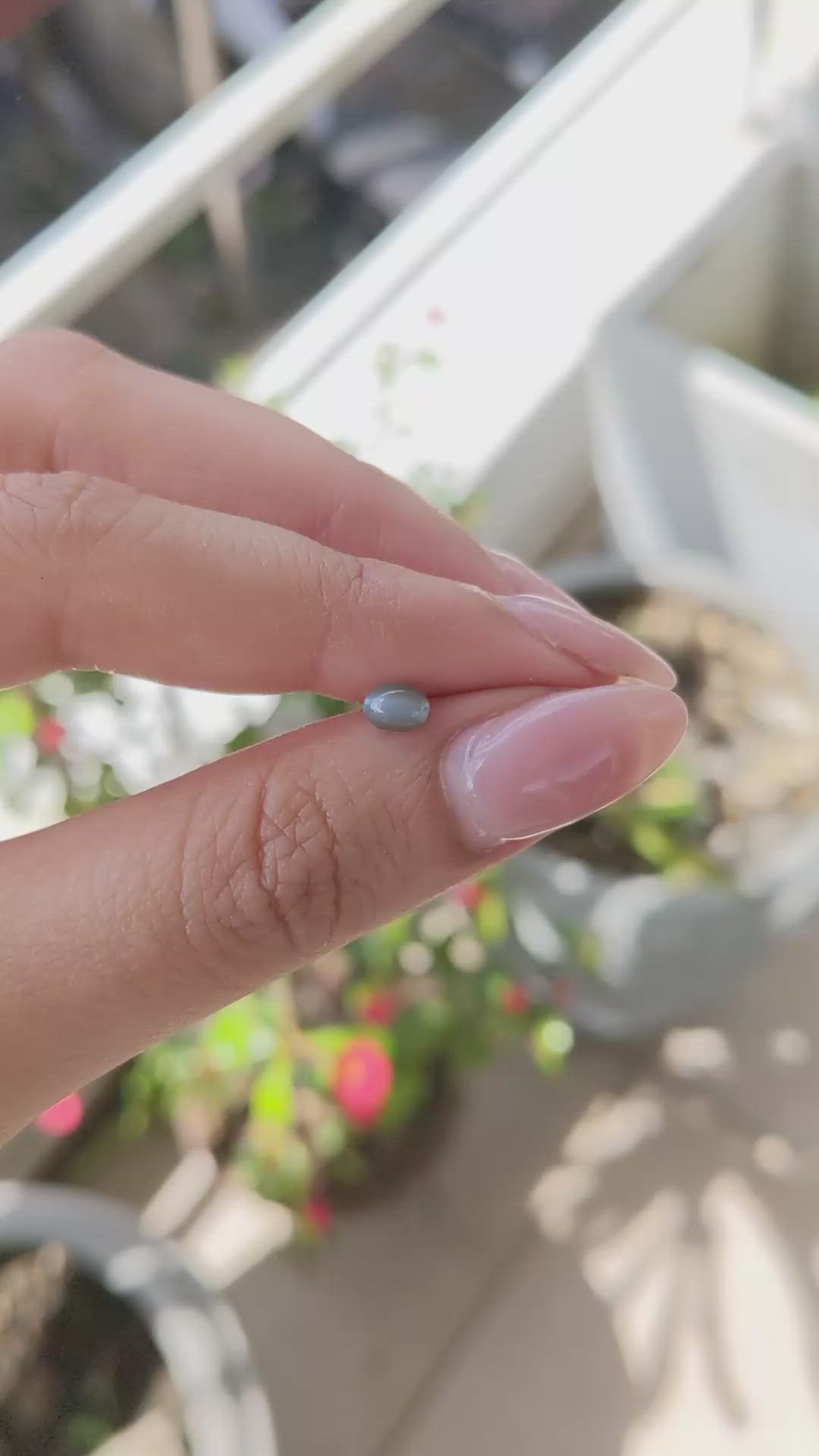 0.47 Ct. Cabochon Alexandrite from Ceylon (Sri Lanka) Size Video