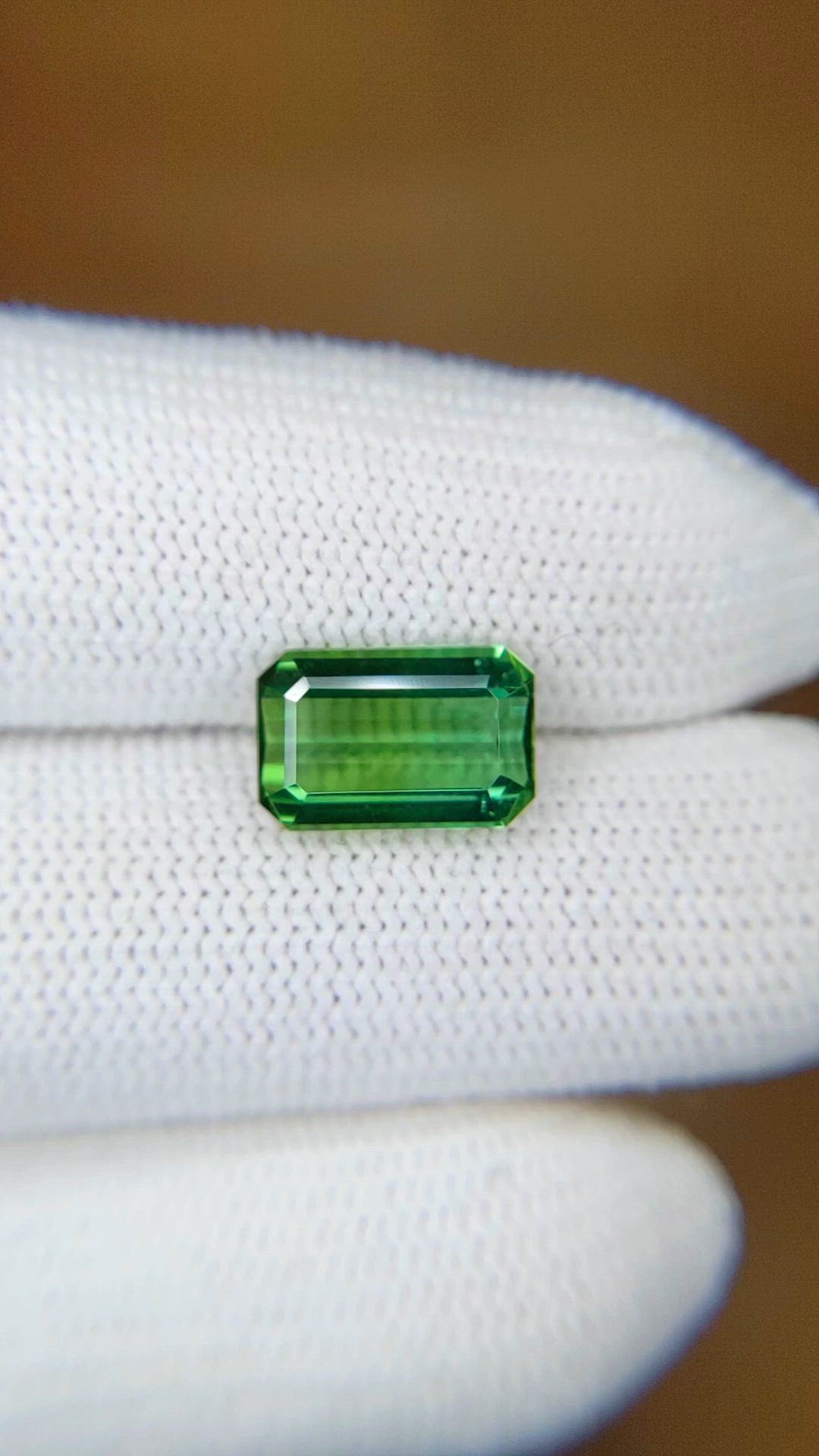 2.84 Ct. Green Tourmaline from Brazil Size Video