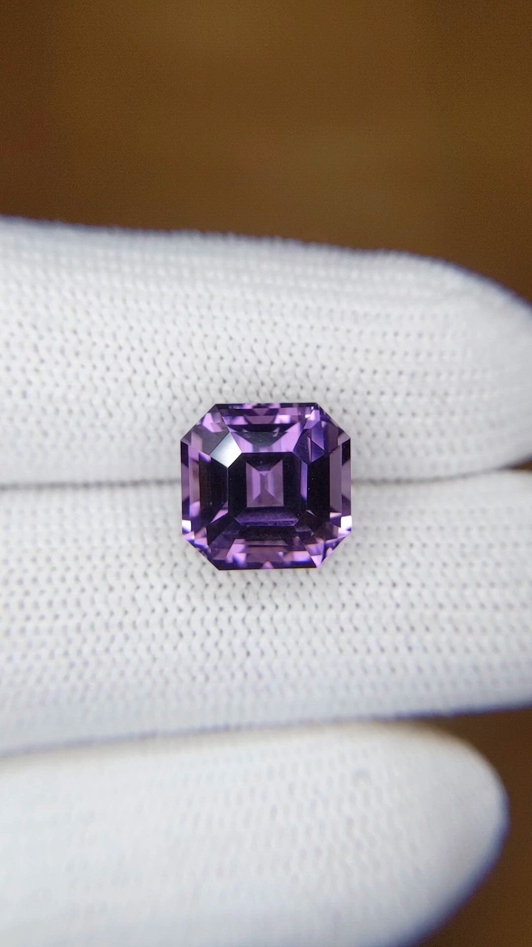5.68 Ct. Pinkish Purple Spinel from Ceylon (Sri Lanka) Size Video