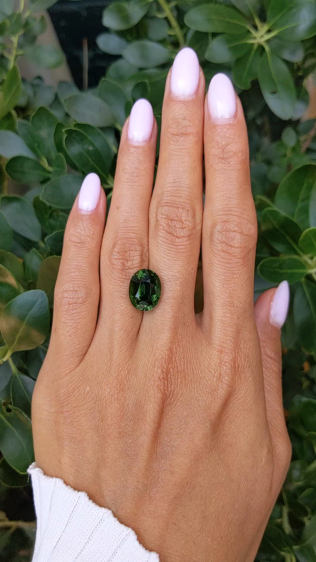 7.31 Ct. Green Tourmaline from Ceylon (Sri Lanka) Size Video