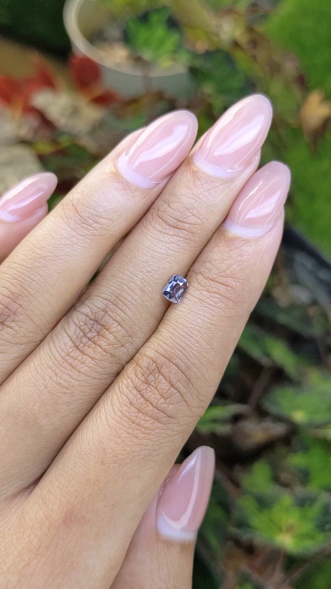 0.38 Ct. Purple Spinel from Ceylon (Sri Lanka) Size Video