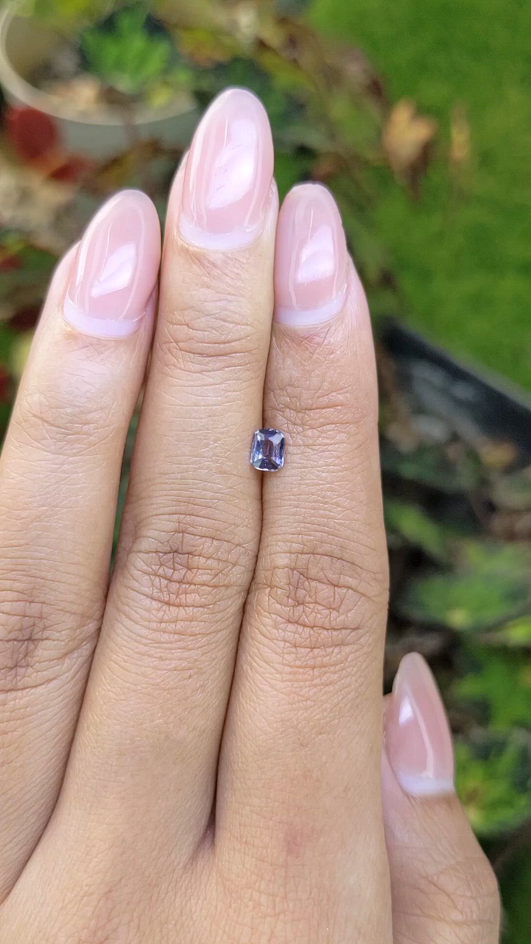 0.38 Ct. Purple Spinel from Ceylon (Sri Lanka) Size Video