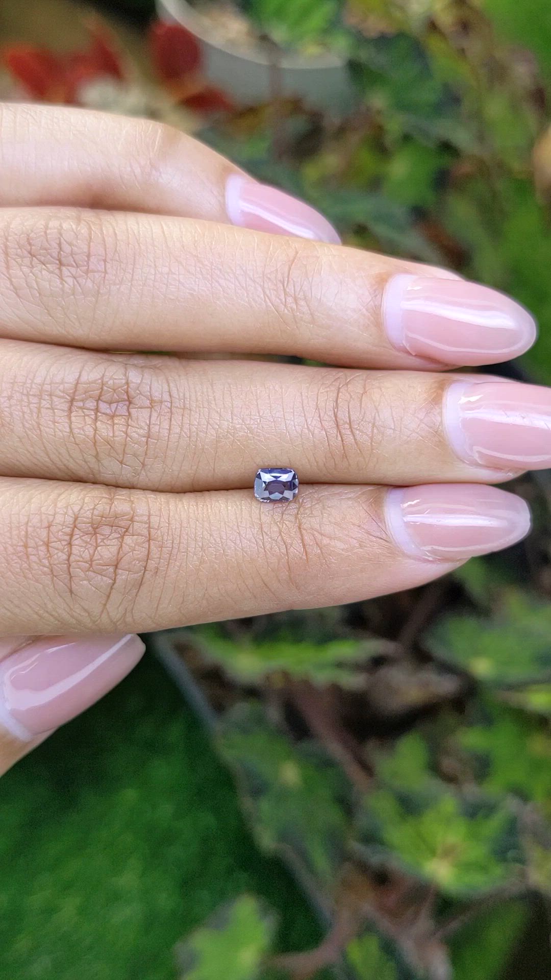 0.38 Ct. Purple Spinel from Ceylon (Sri Lanka) Size Video