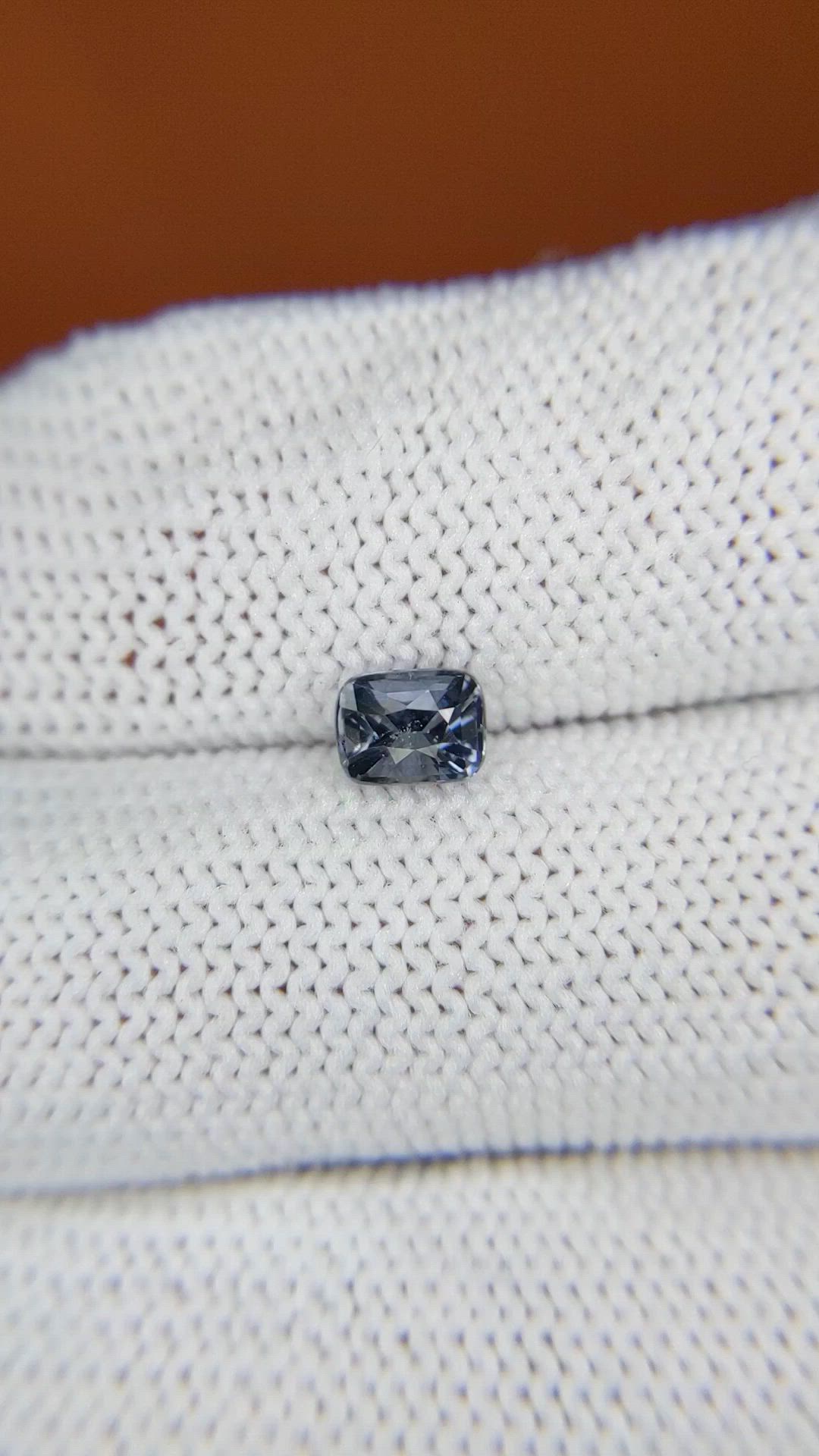 0.66 Ct. Greyish Blue Spinel from Ceylon (Sri Lanka) Size Video