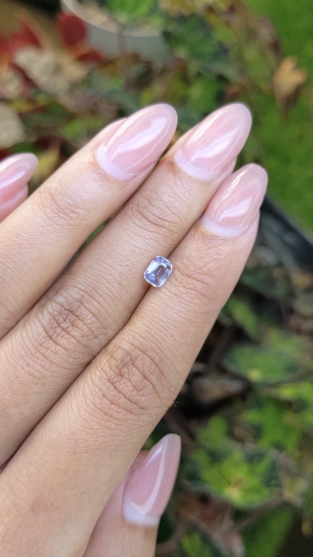 0.55 Ct. Bluish Purple Spinel from Ceylon (Sri Lanka) Size Video