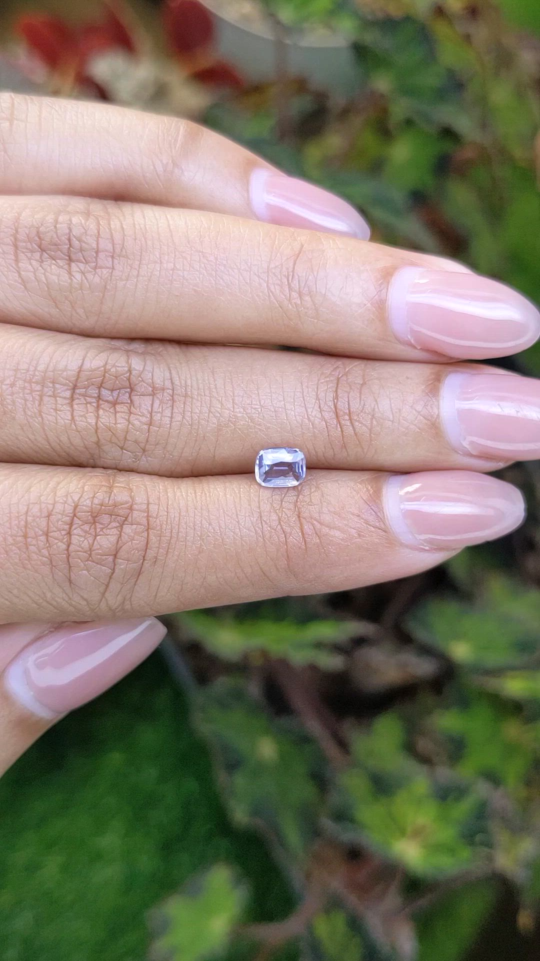 0.55 Ct. Bluish Purple Spinel from Ceylon (Sri Lanka) Size Video