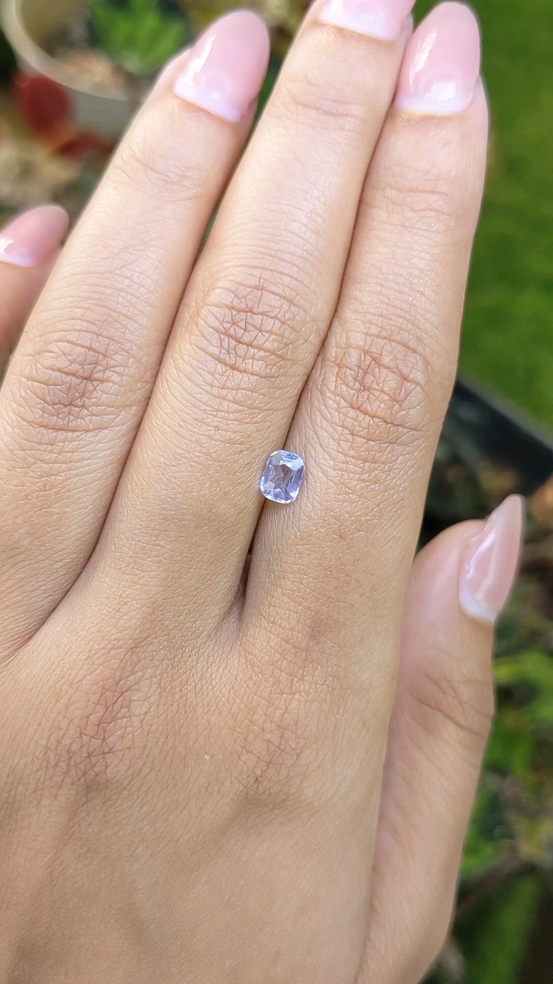 0.55 Ct. Bluish Purple Spinel from Ceylon (Sri Lanka) Size Video