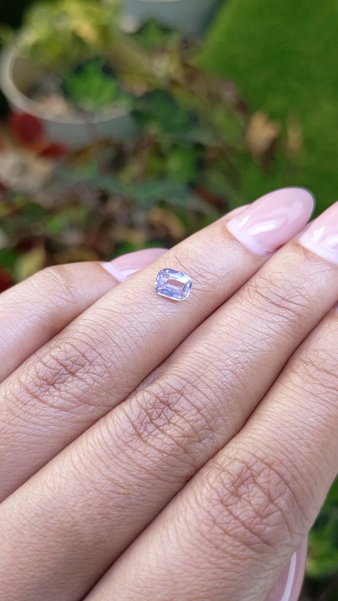 0.55 Ct. Bluish Purple Spinel from Ceylon (Sri Lanka) Size Video