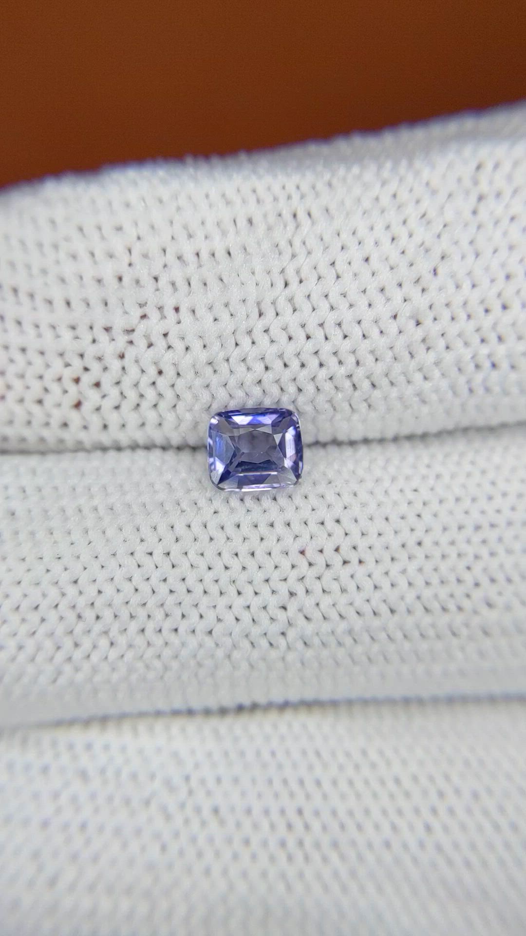 0.61 Ct. Purplish Blue Spinel from Ceylon (Sri Lanka) Size Video