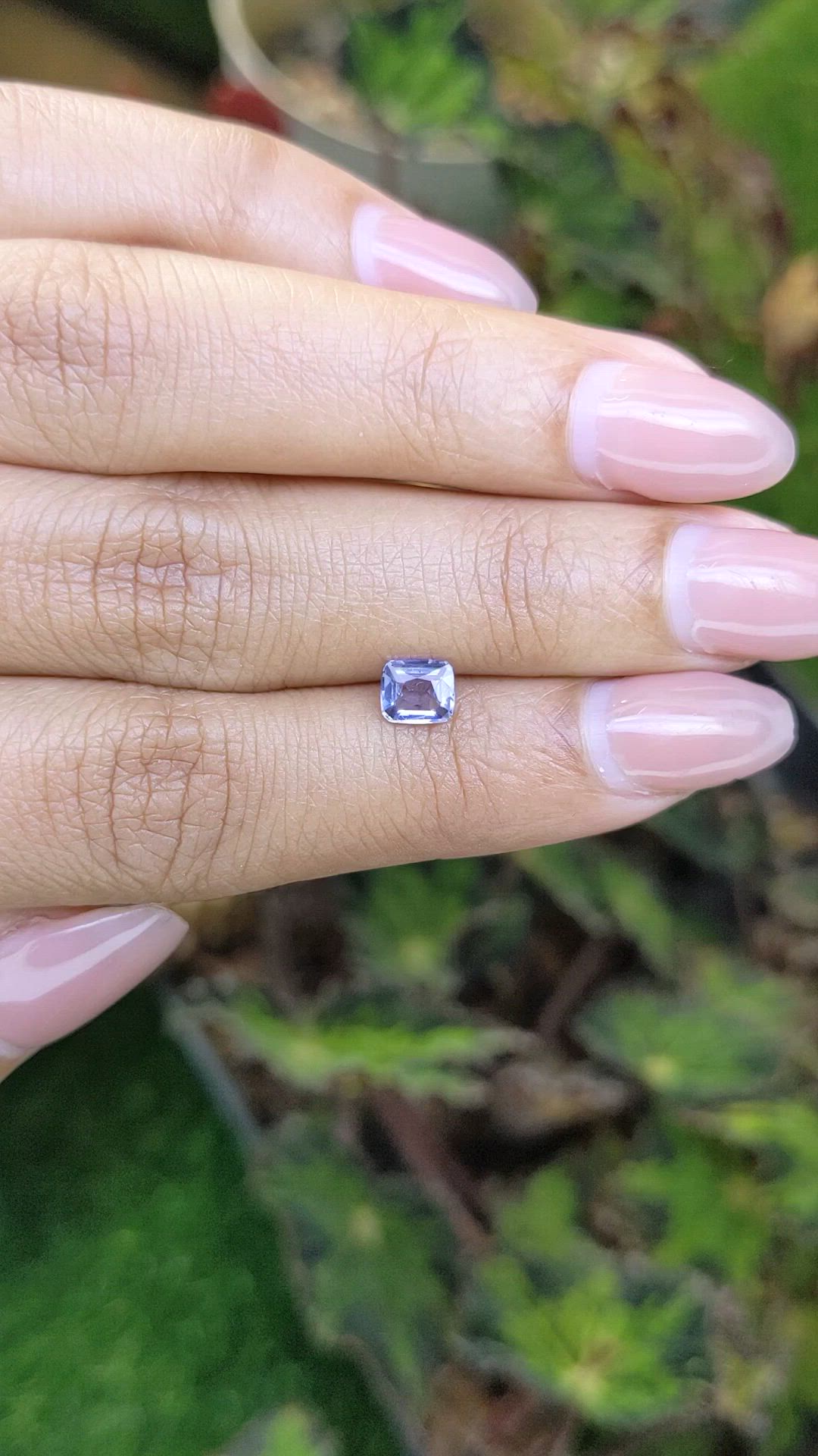 0.61 Ct. Purplish Blue Spinel from Ceylon (Sri Lanka) Size Video