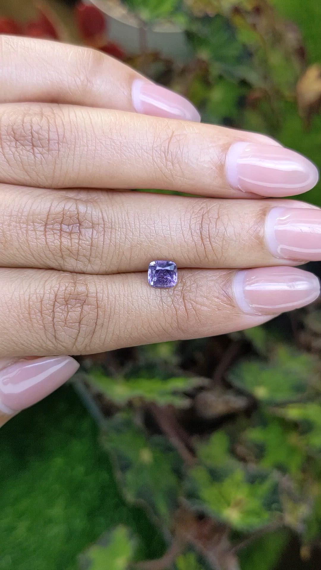 0.96 Ct. Purple Spinel from Ceylon (Sri Lanka) Size Video