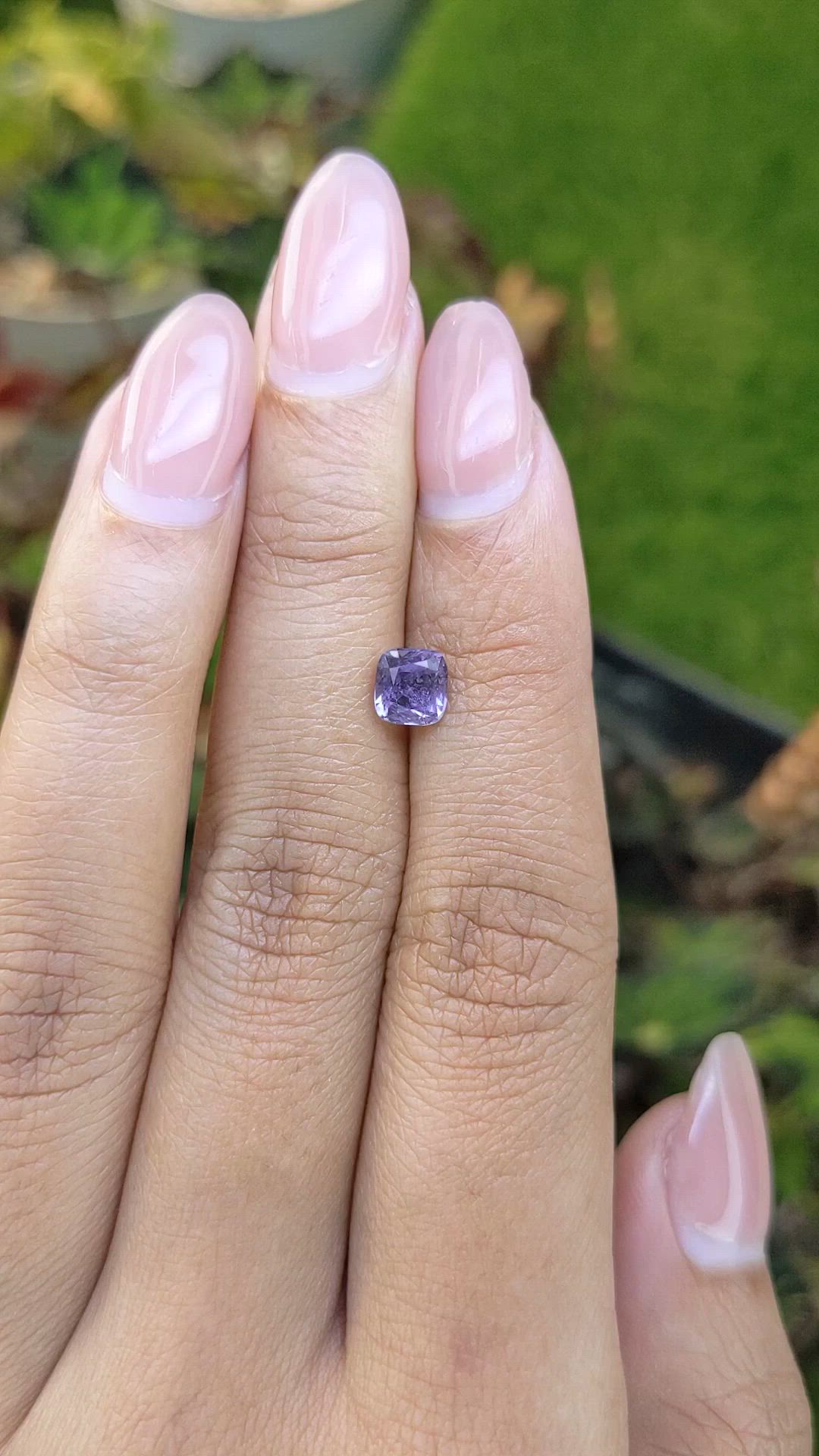 0.96 Ct. Purple Spinel from Ceylon (Sri Lanka) Size Video