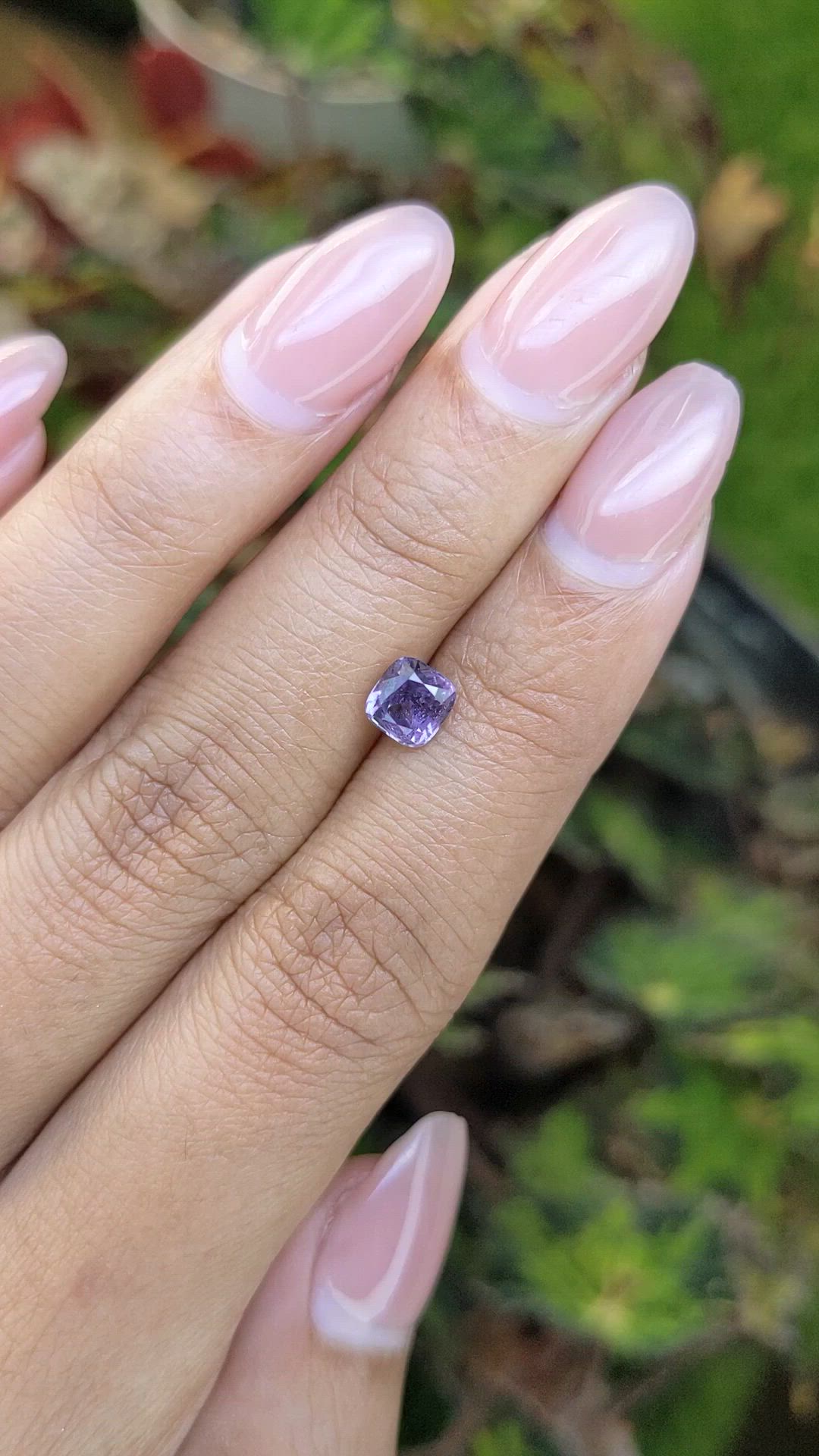 0.96 Ct. Purple Spinel from Ceylon (Sri Lanka) Size Video