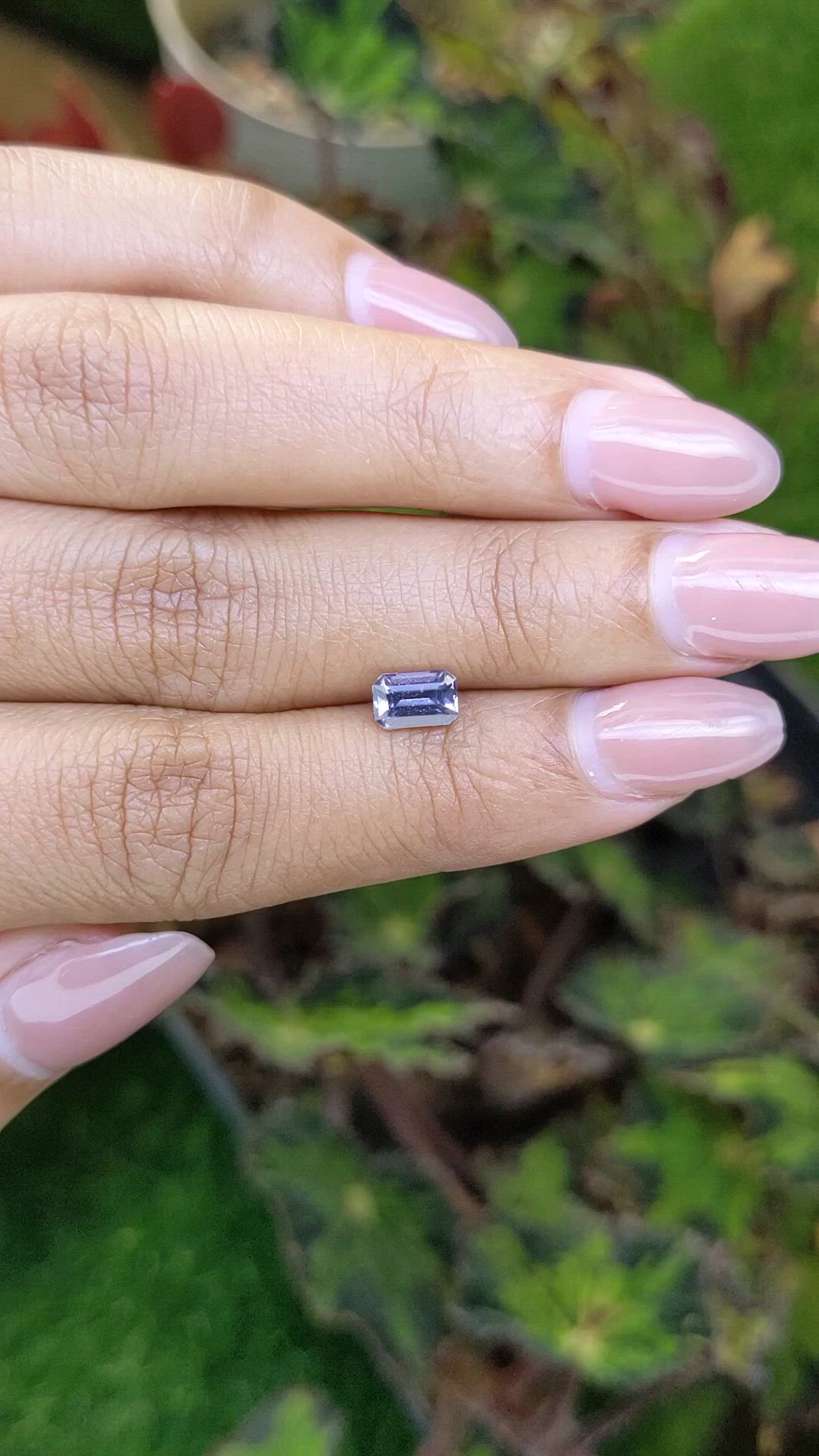 0.82 Ct. Purplish Blue Spinel from Ceylon (Sri Lanka) Size Video