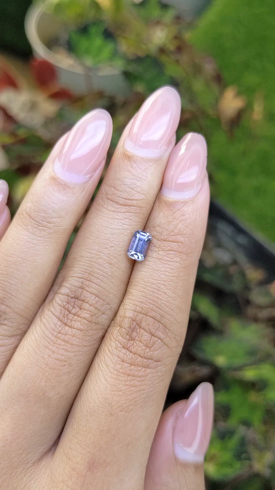 0.82 Ct. Purplish Blue Spinel from Ceylon (Sri Lanka) Size Video