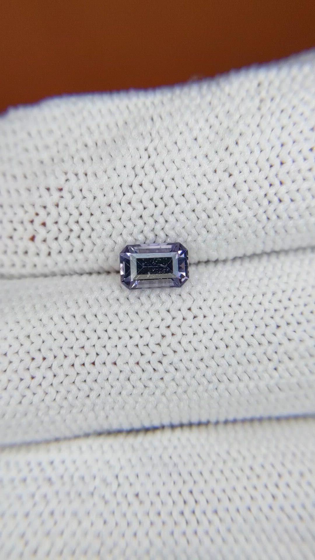 0.82 Ct. Purplish Blue Spinel from Ceylon (Sri Lanka) Size Video
