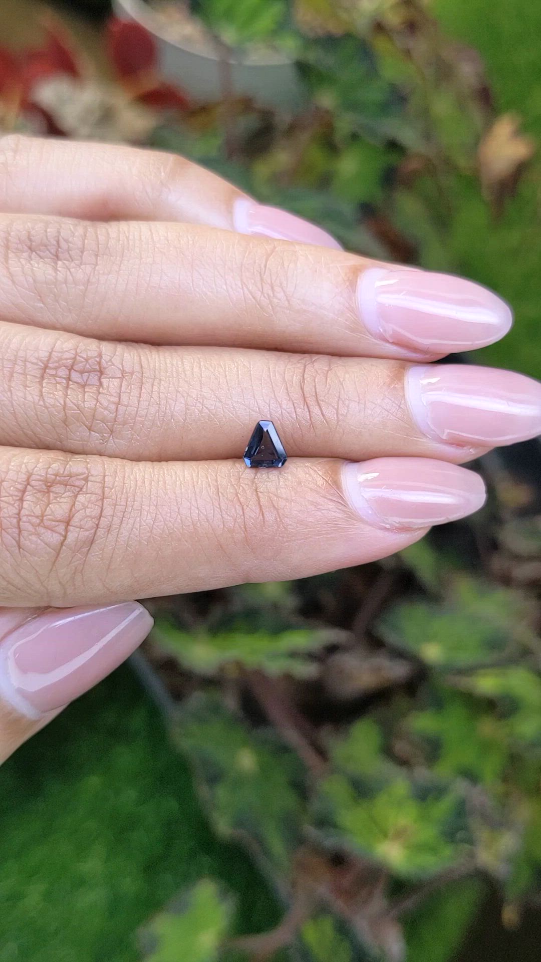 0.38 Ct. Blue Spinel from Ceylon (Sri Lanka) Size Video