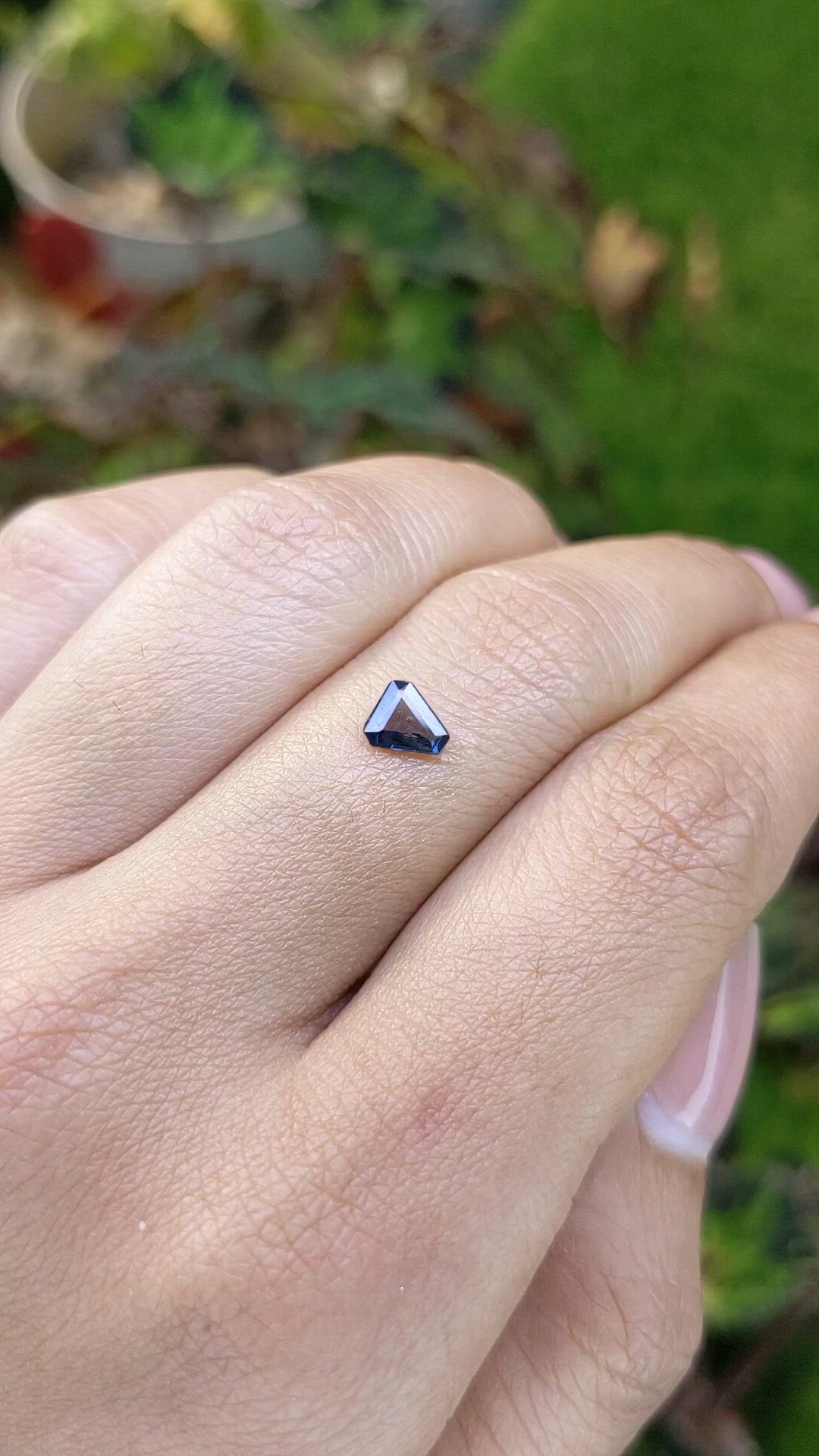 0.38 Ct. Blue Spinel from Ceylon (Sri Lanka) Size Video