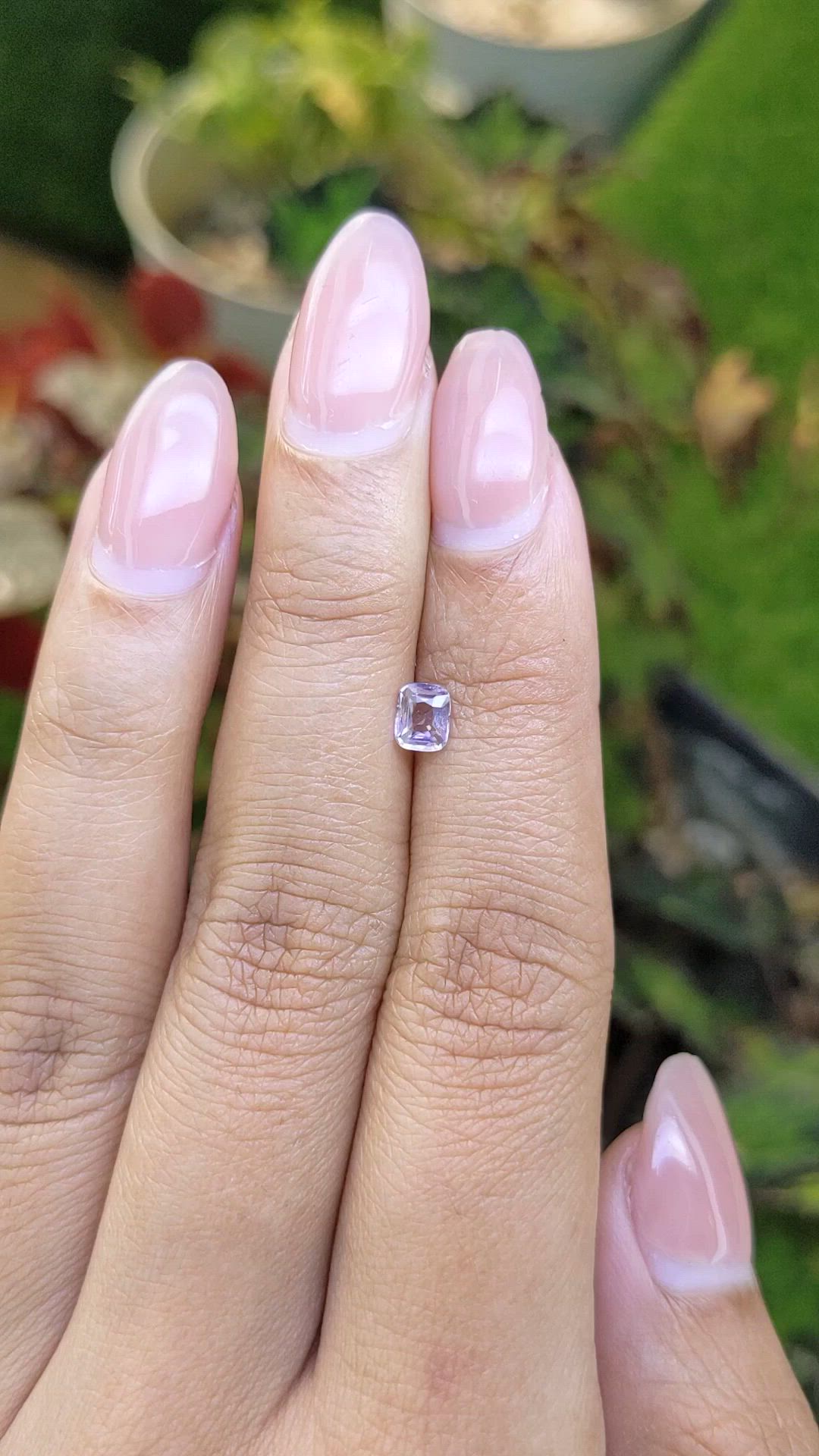 0.41 Ct. Pink Spinel from Ceylon (Sri Lanka) Size Video