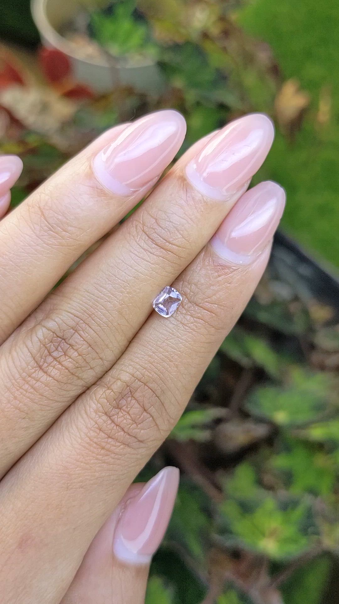 0.41 Ct. Pink Spinel from Ceylon (Sri Lanka) Size Video