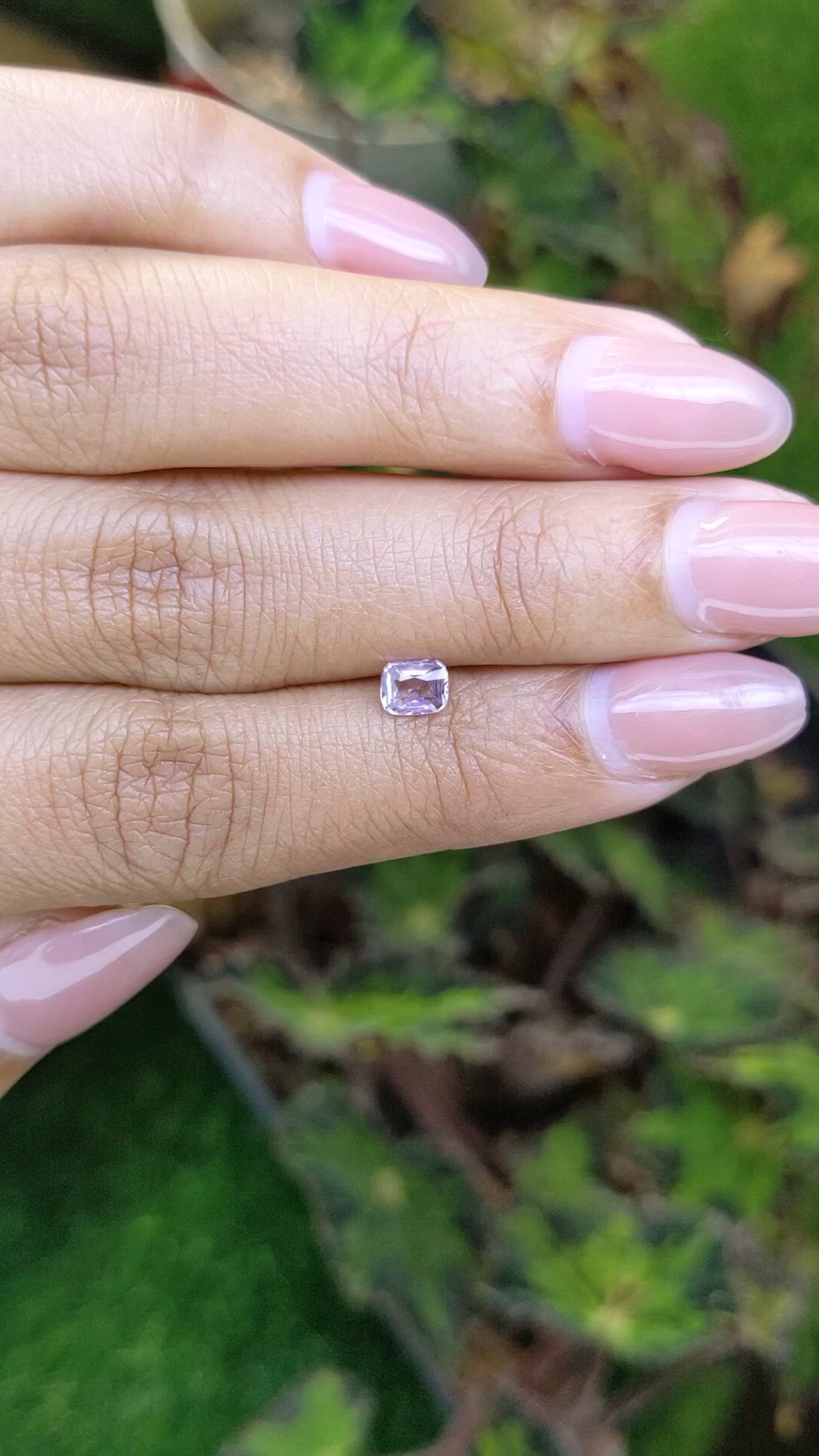 0.41 Ct. Pink Spinel from Ceylon (Sri Lanka) Size Video