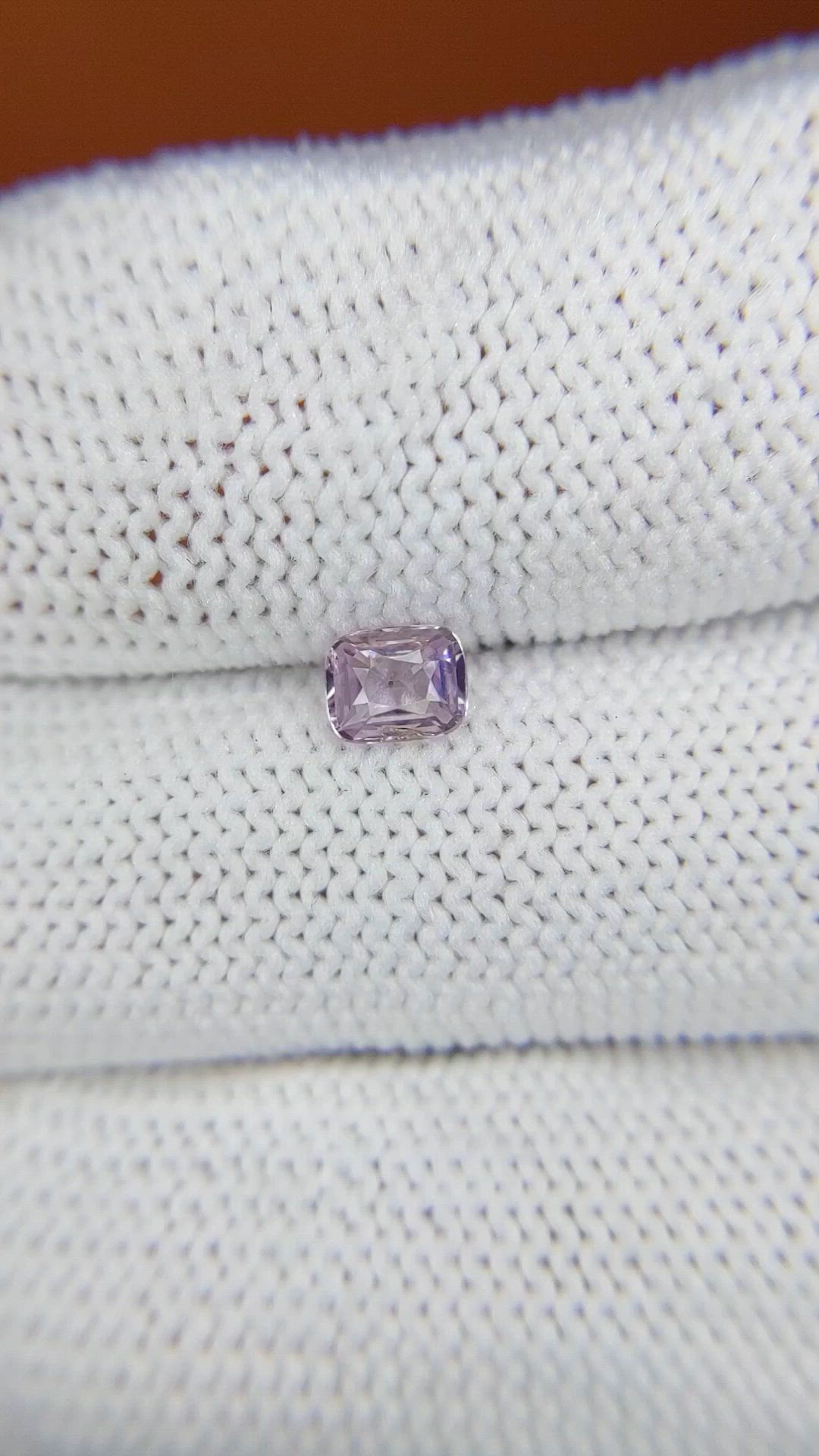 0.41 Ct. Pink Spinel from Ceylon (Sri Lanka) Size Video