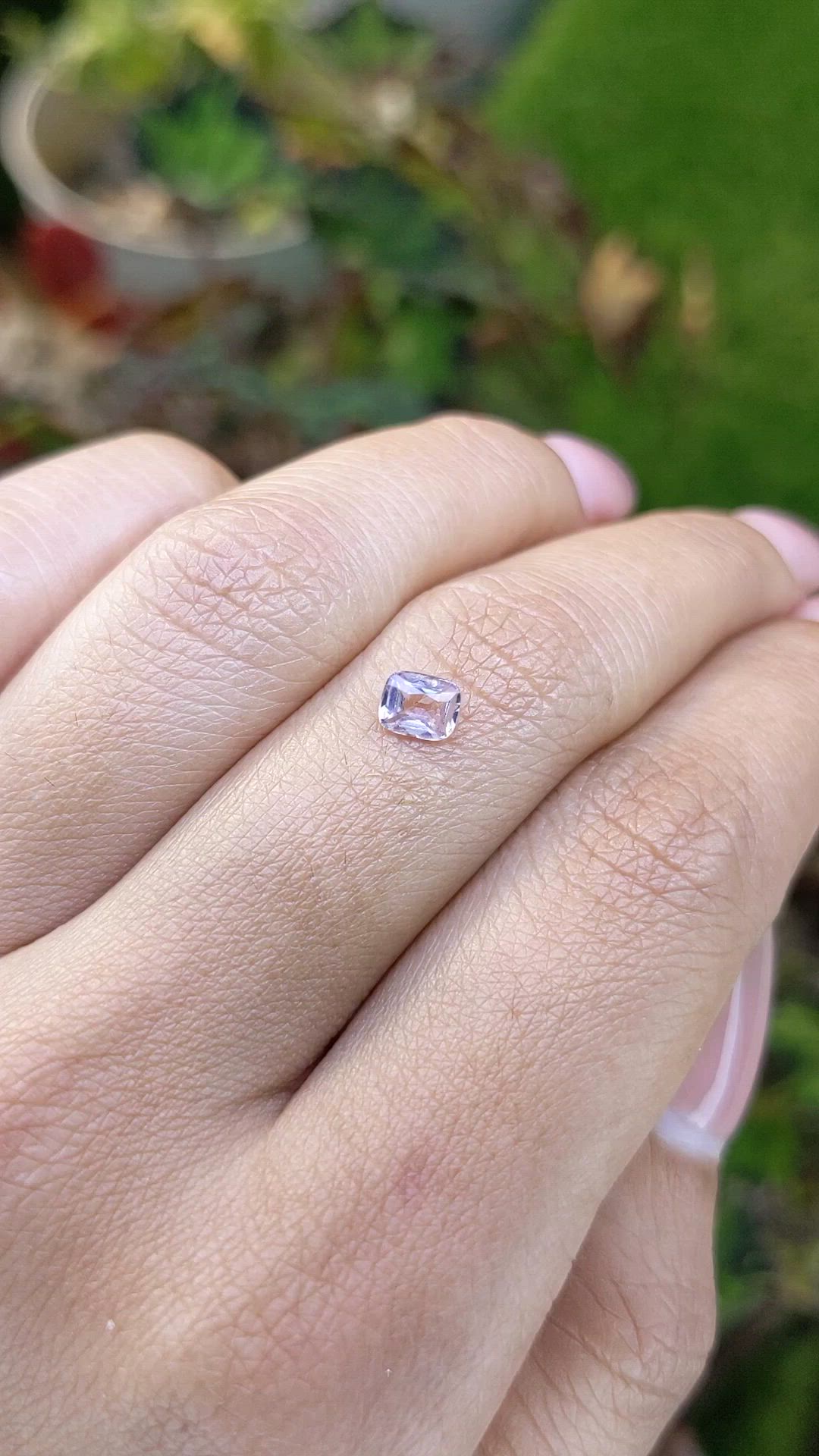 0.41 Ct. Pink Spinel from Ceylon (Sri Lanka) Size Video