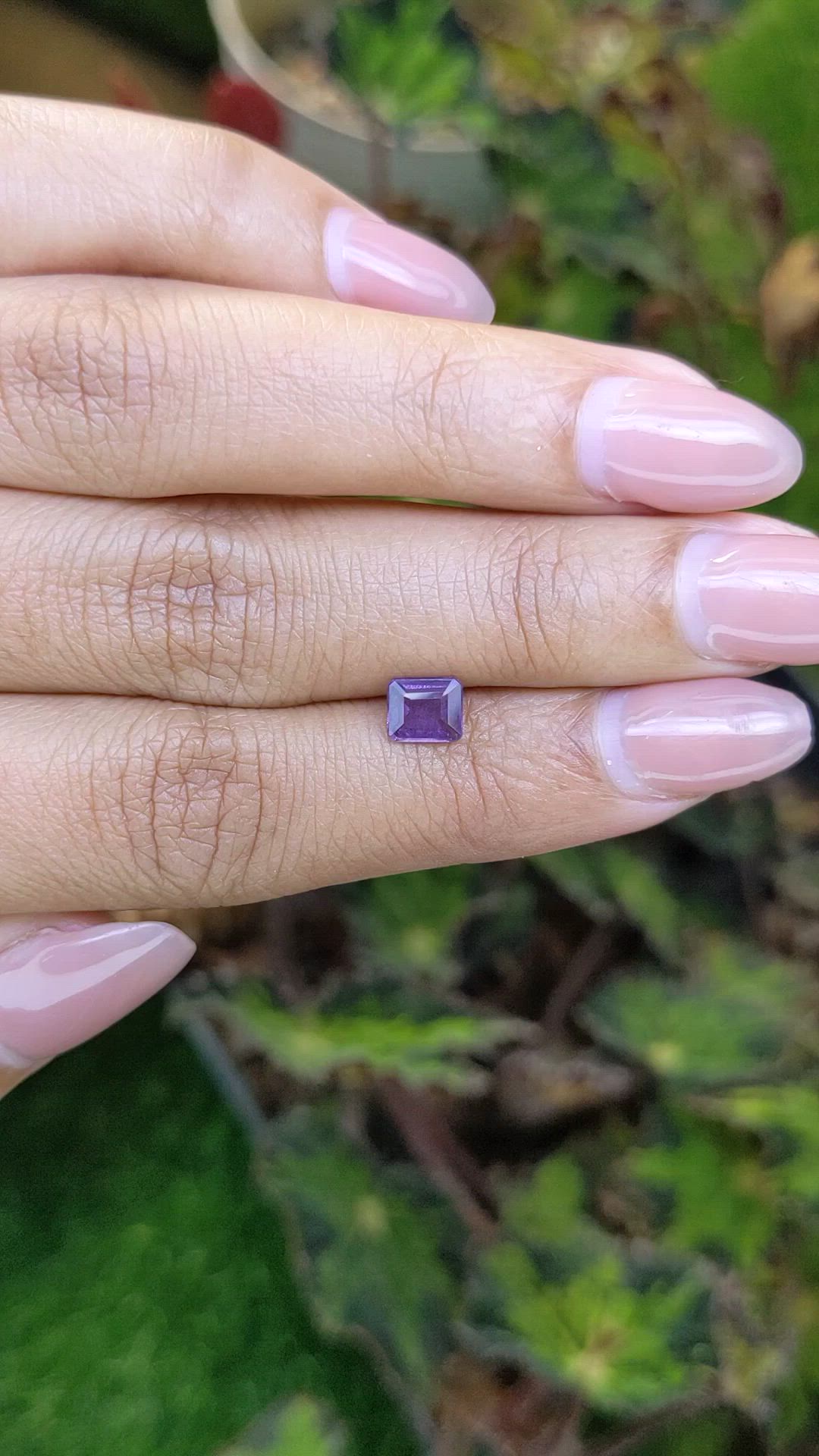 0.70 Ct. Purple Spinel from Ceylon (Sri Lanka) Size Video