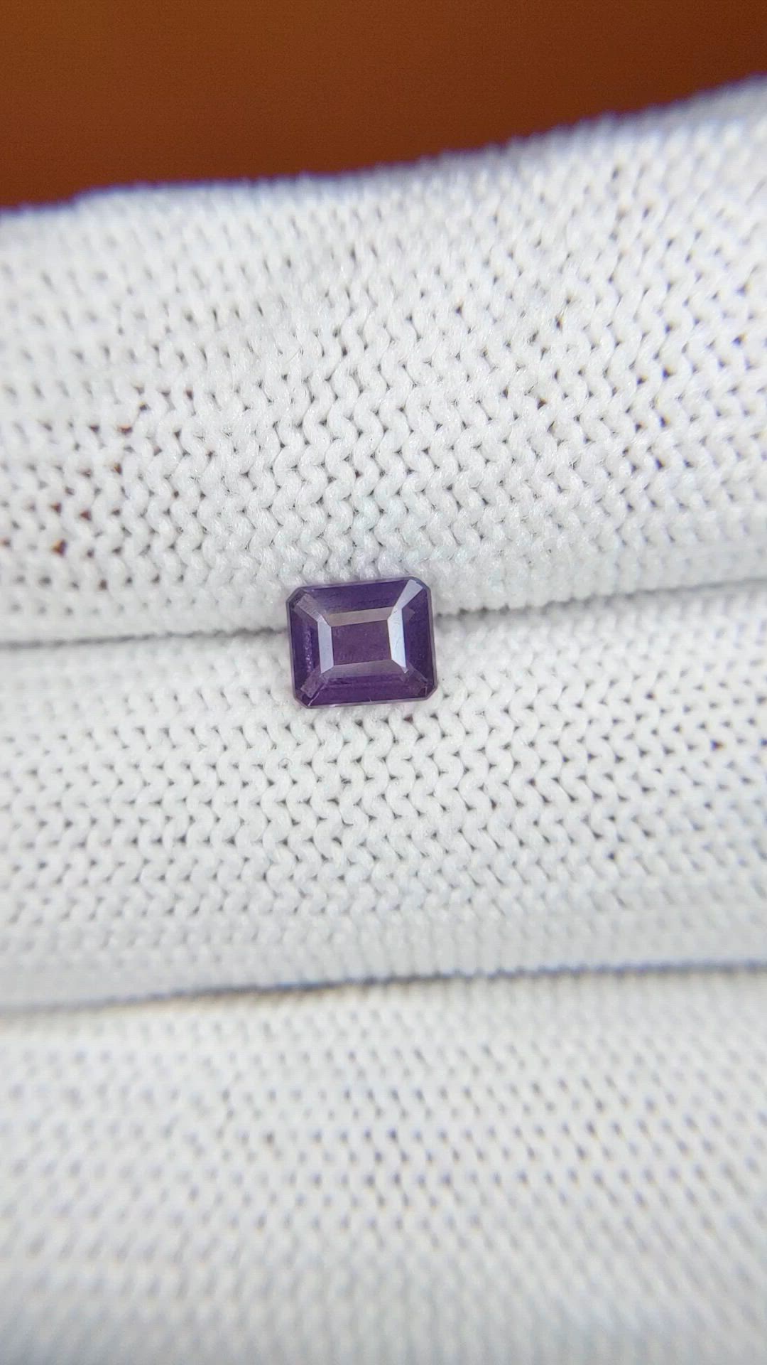 0.70 Ct. Purple Spinel from Ceylon (Sri Lanka) Size Video