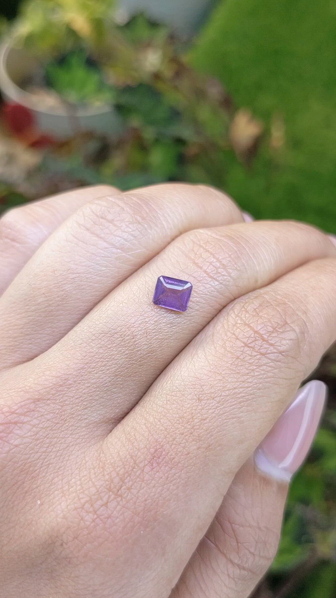 0.70 Ct. Purple Spinel from Ceylon (Sri Lanka) Size Video