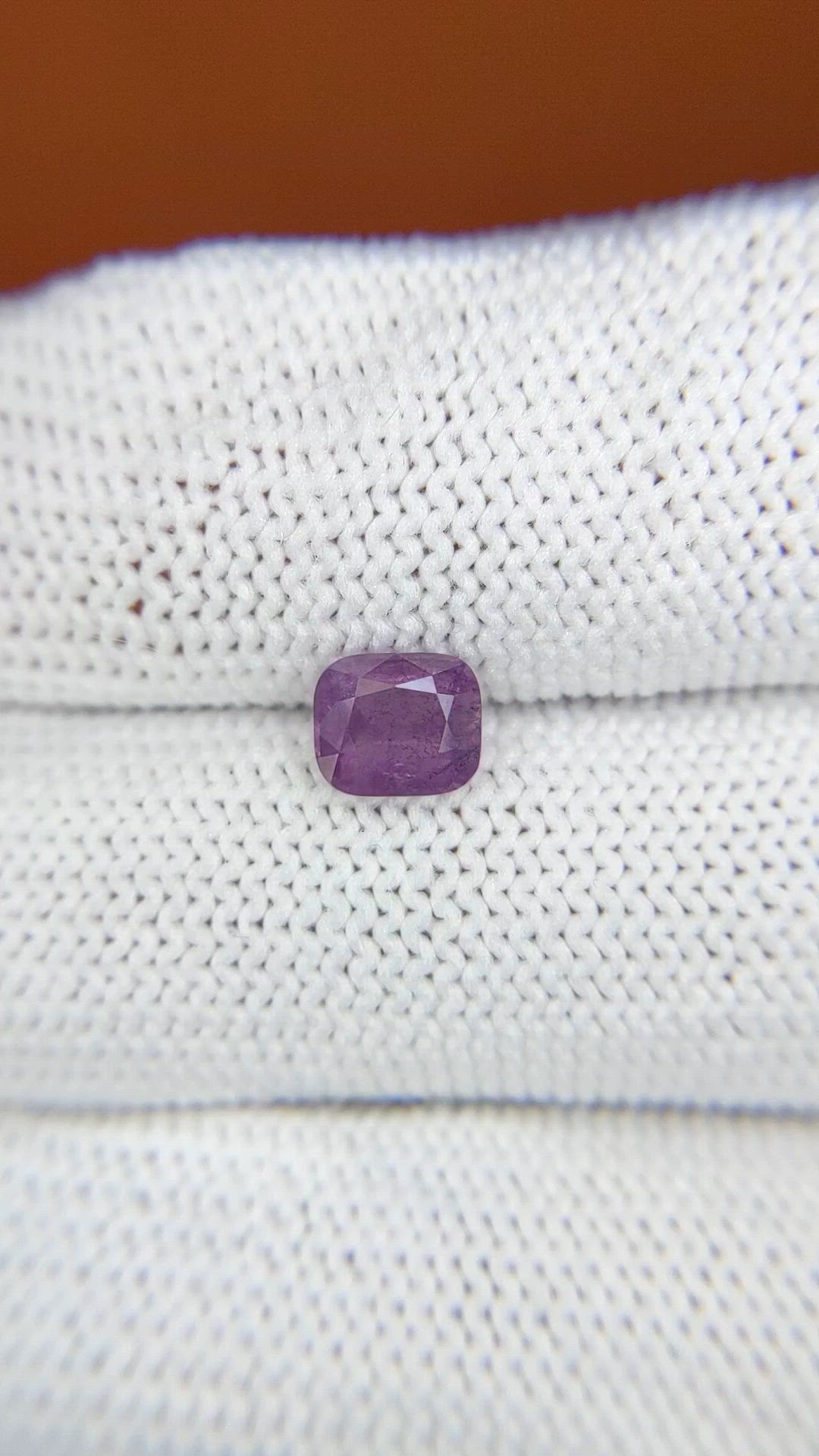0.93 Ct. Pinkish Purple Spinel from Ceylon (Sri Lanka) Size Video