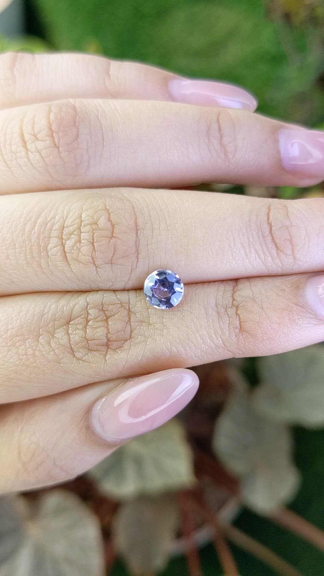 0.96 Ct. Purplish Blue Spinel from Ceylon (Sri Lanka) Size Video