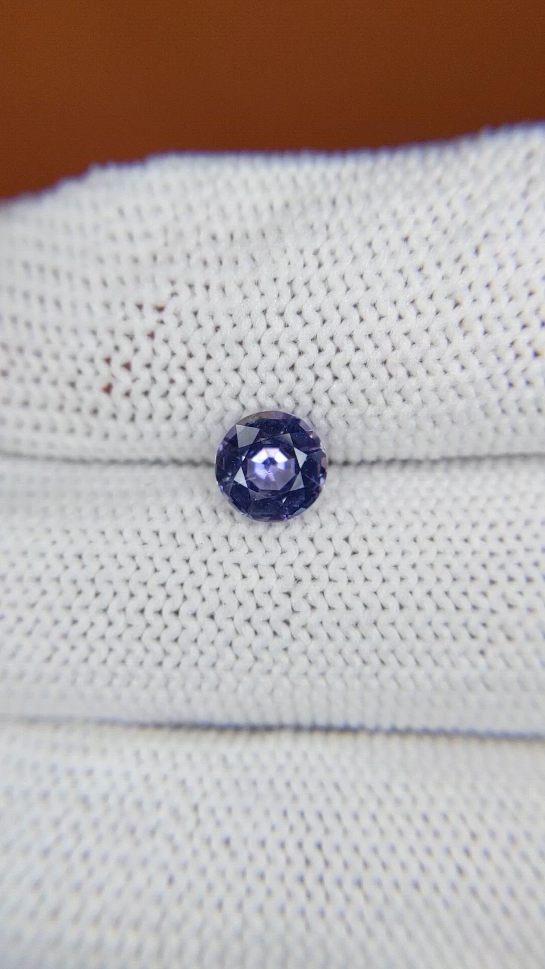 0.96 Ct. Purplish Blue Spinel from Ceylon (Sri Lanka) Size Video