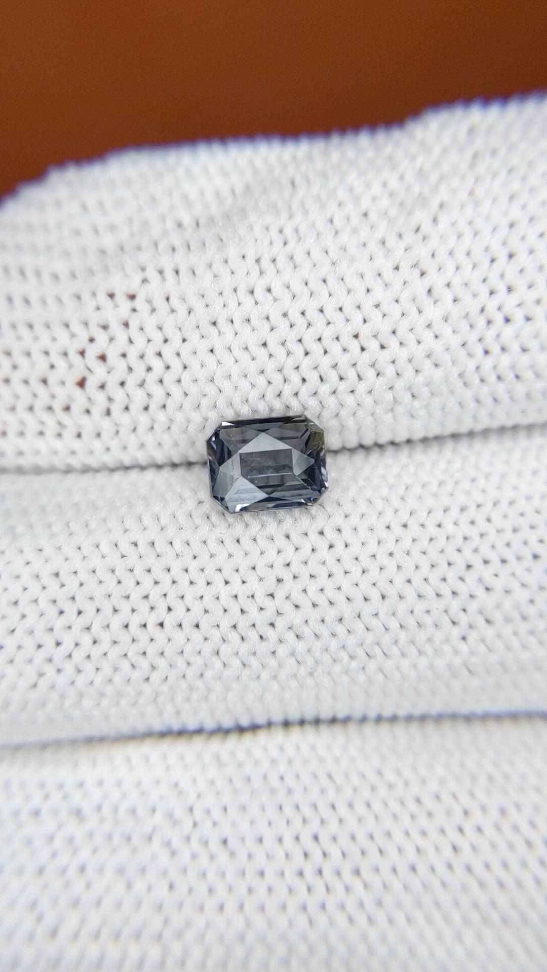 0.95 Ct. Greyish Blue Spinel from Ceylon (Sri Lanka) Size Video