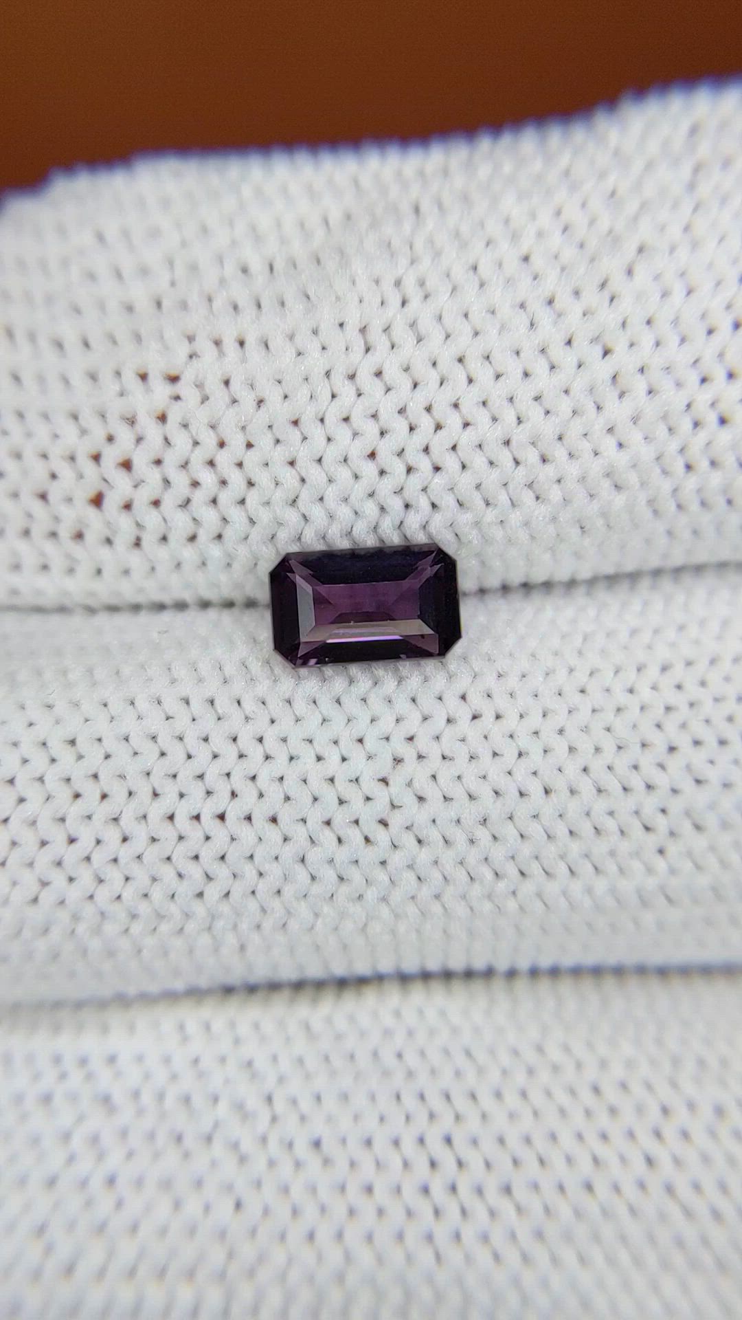 0.93 Ct. Purple Spinel from Ceylon (Sri Lanka) Size Video