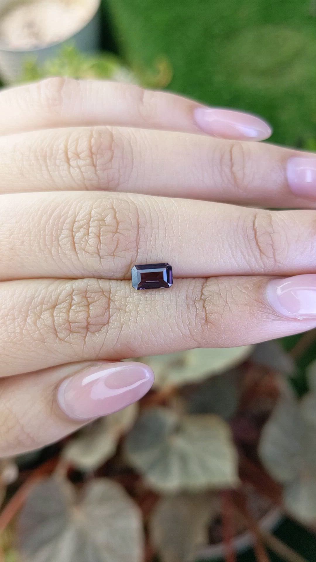 0.93 Ct. Purple Spinel from Ceylon (Sri Lanka) Size Video