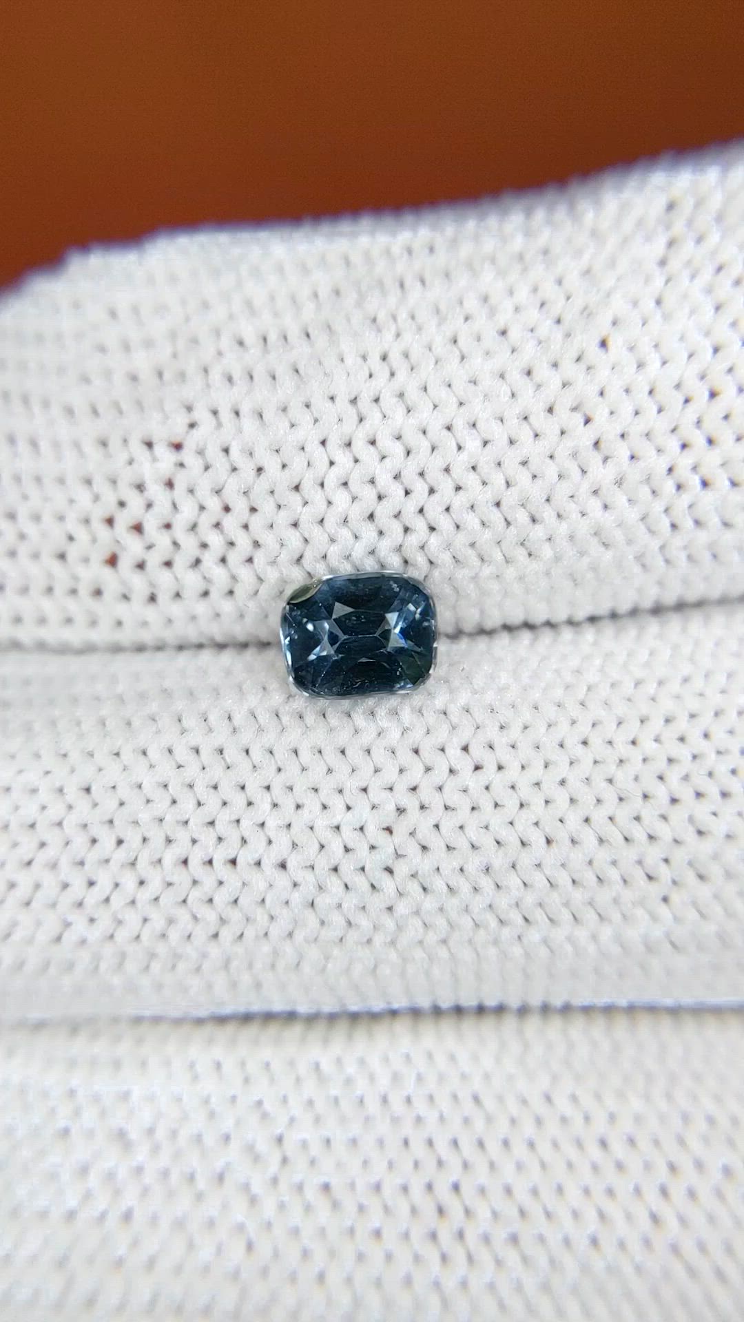 0.96 Ct. Greyish Blue Spinel from Ceylon (Sri Lanka) Size Video