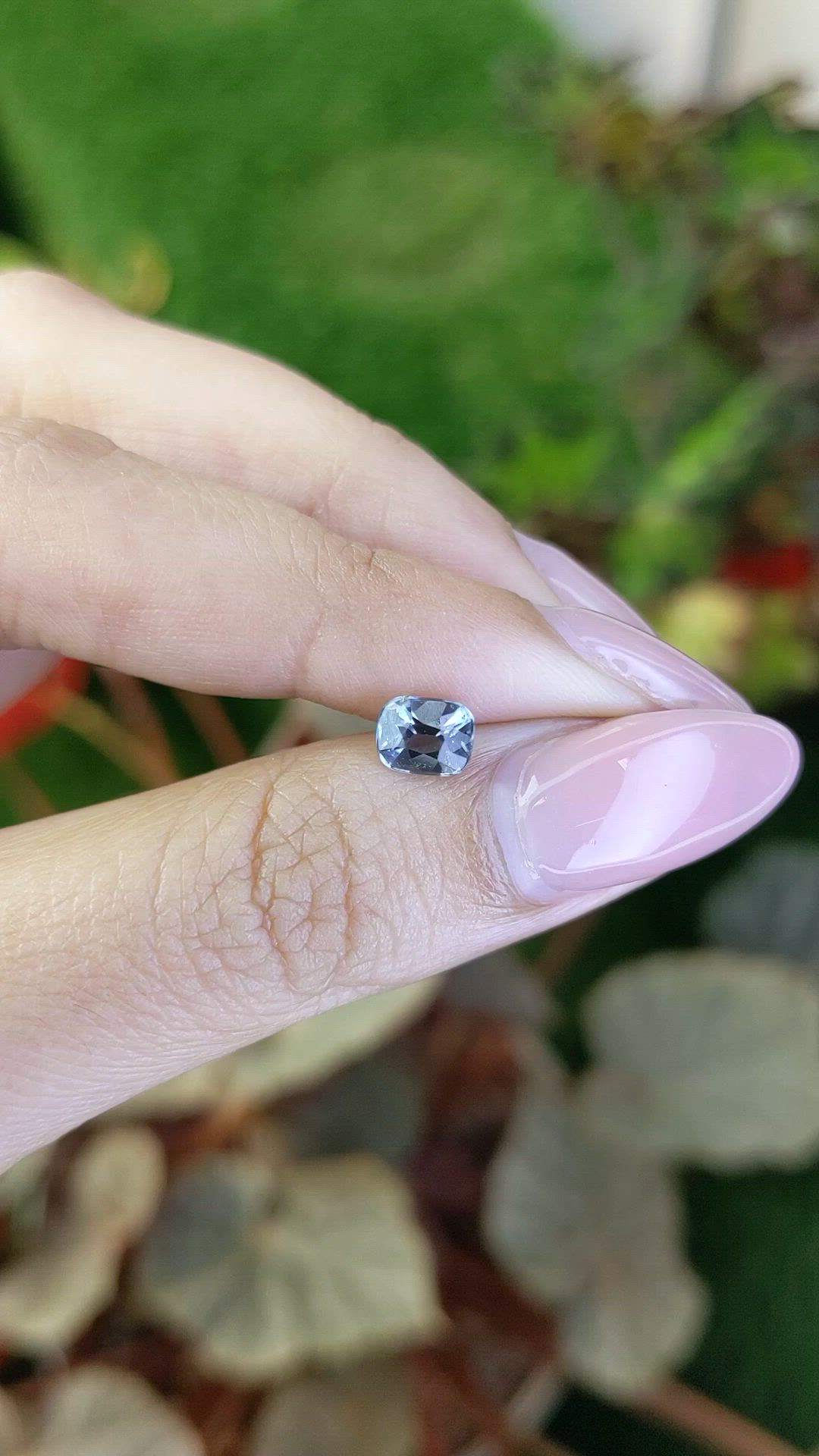 0.96 Ct. Greyish Blue Spinel from Ceylon (Sri Lanka) Size Video