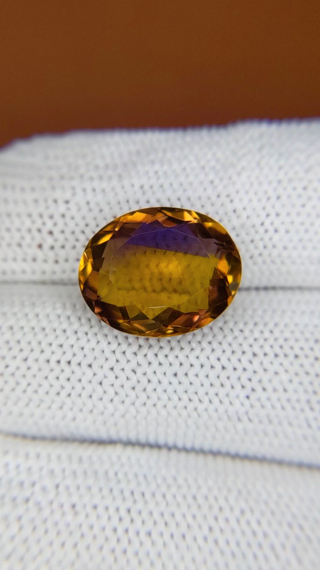8.14 Ct. Bi Color Ametrine from Brazil Size Video