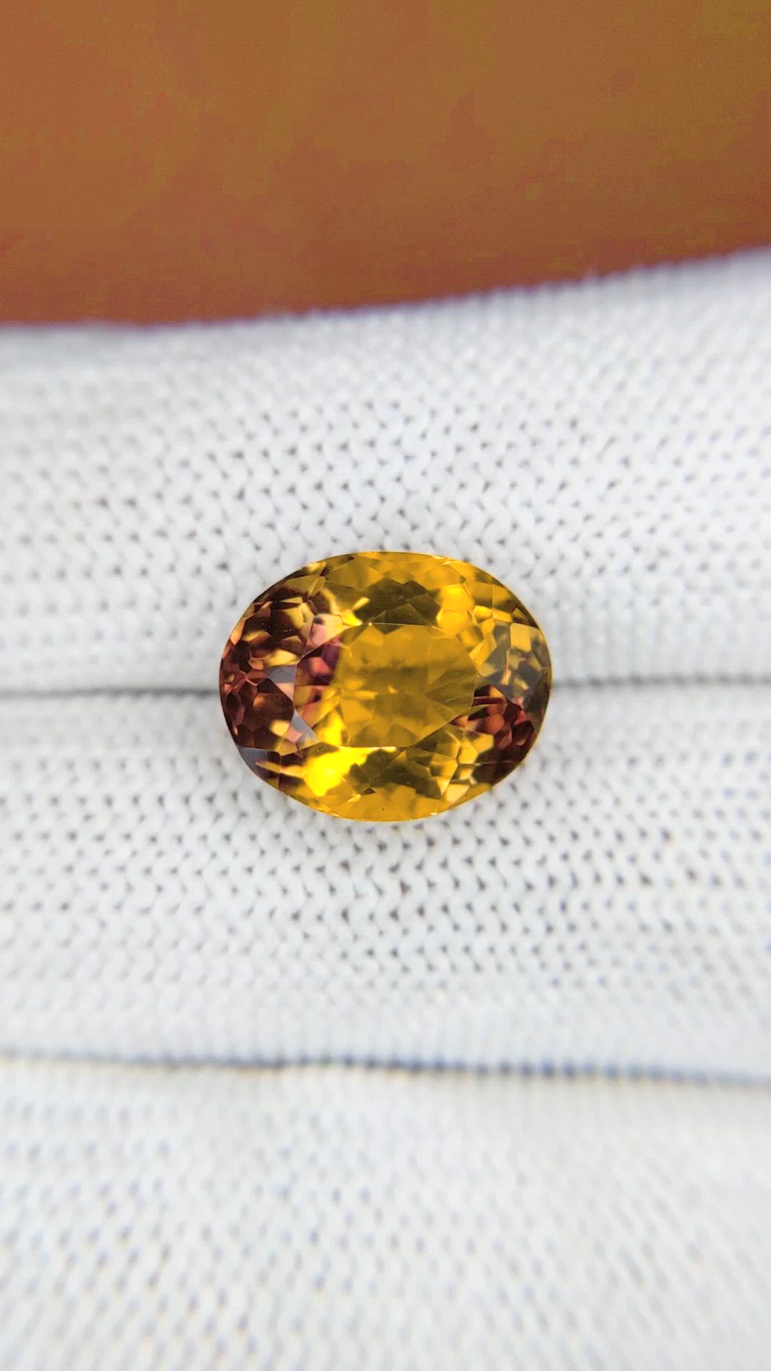 6.35 Ct. Bi Color Ametrine from Brazil Size Video