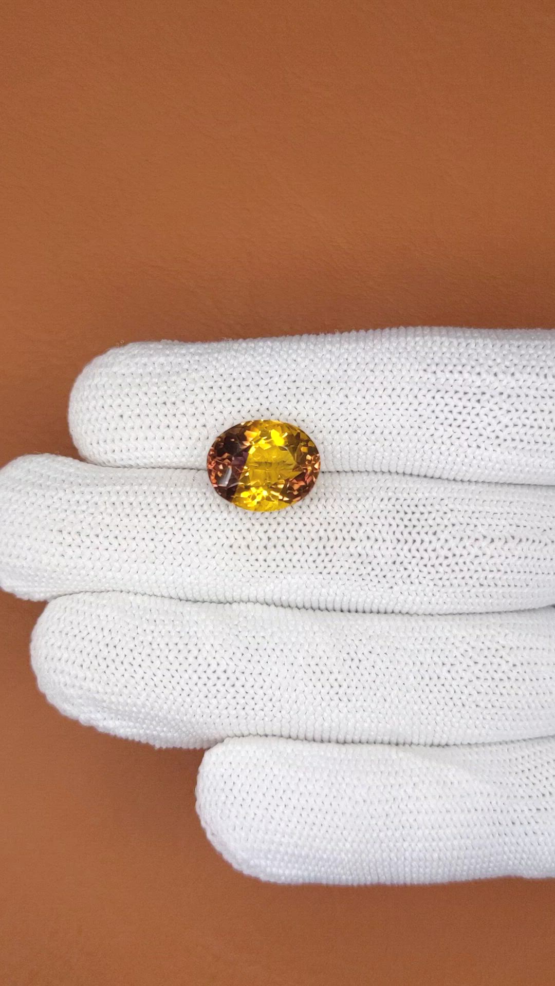 6.35 Ct. Bi Color Ametrine from Brazil Size Video