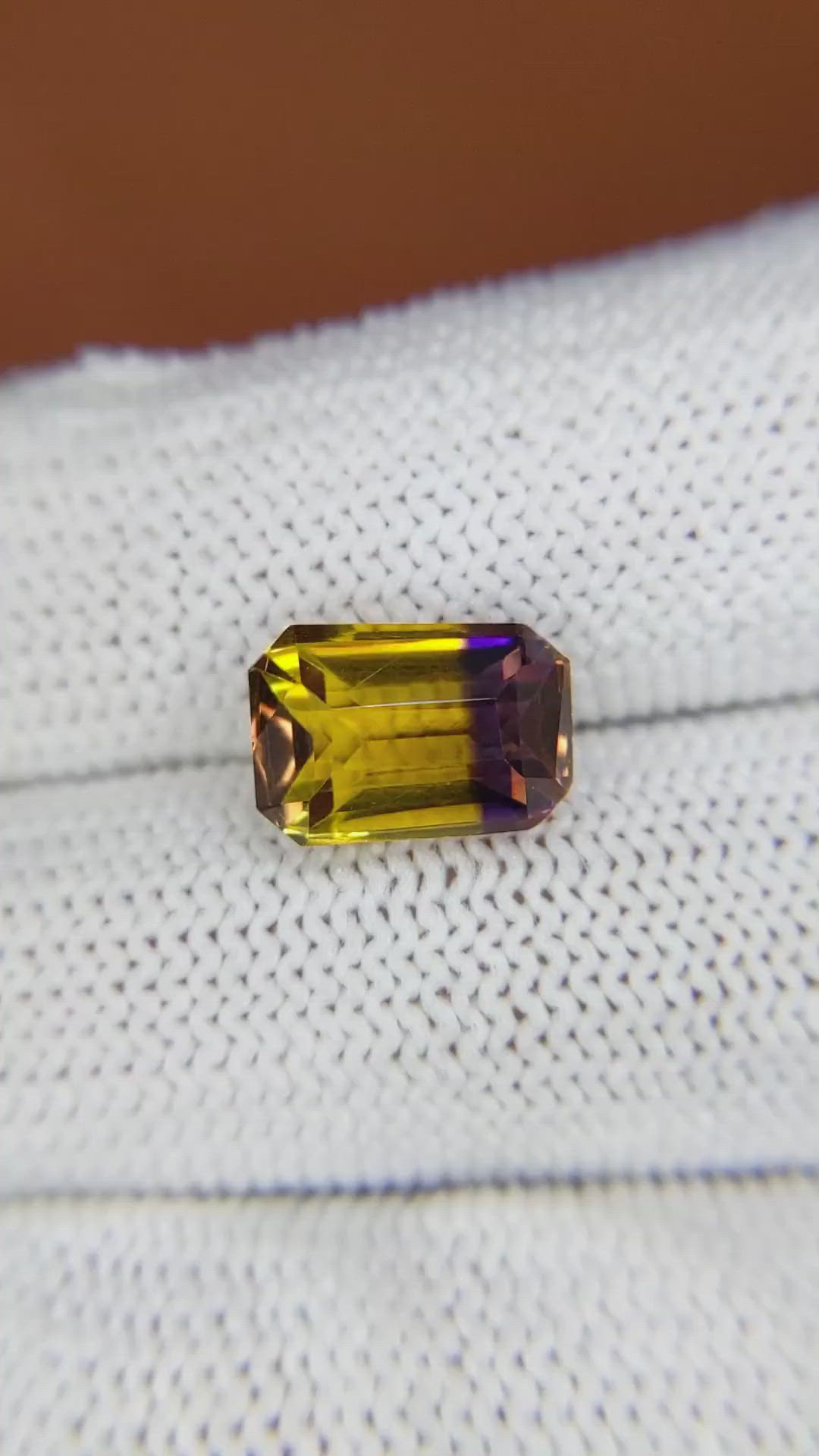 3.76 Ct. Bi Color Ametrine from Brazil Size Video