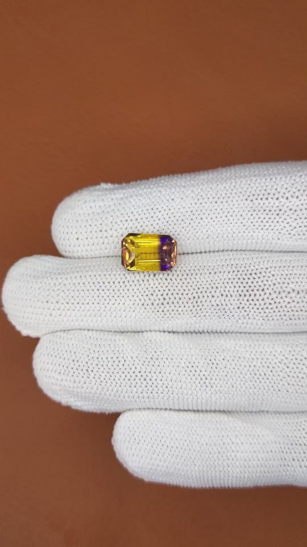 3.76 Ct. Bi Color Ametrine from Brazil Size Video