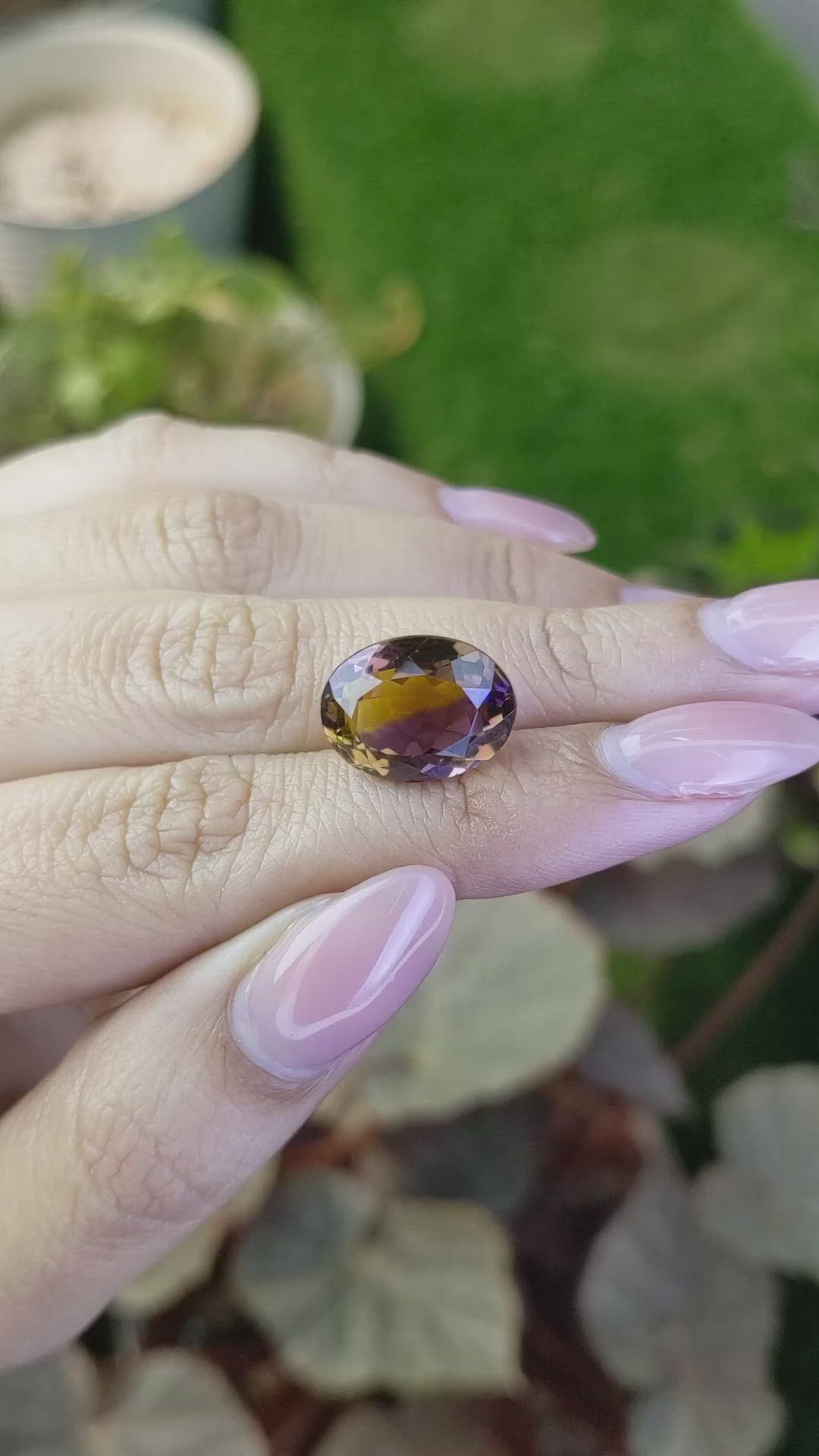 8.69 Ct. Bi Color Ametrine from Brazil Size Video