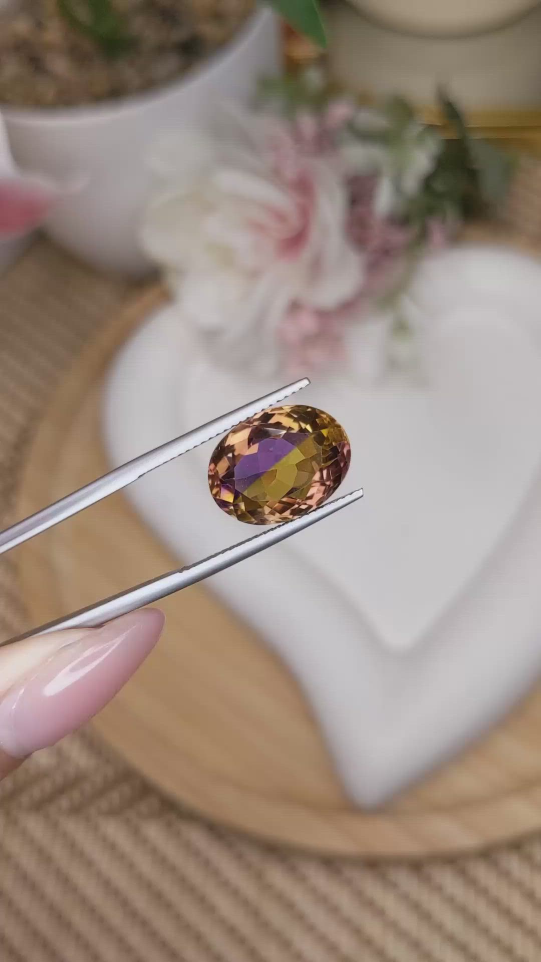 8.69 Ct. Bi Color Ametrine from Brazil Size Video