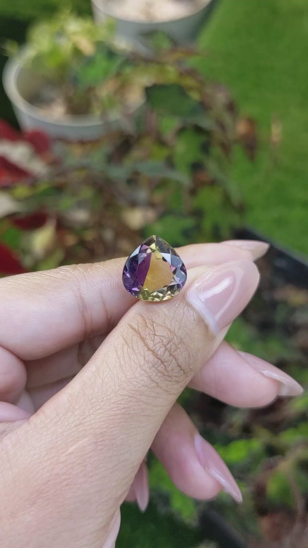 8.51 Ct. Bi Color Ametrine from Brazil Size Video