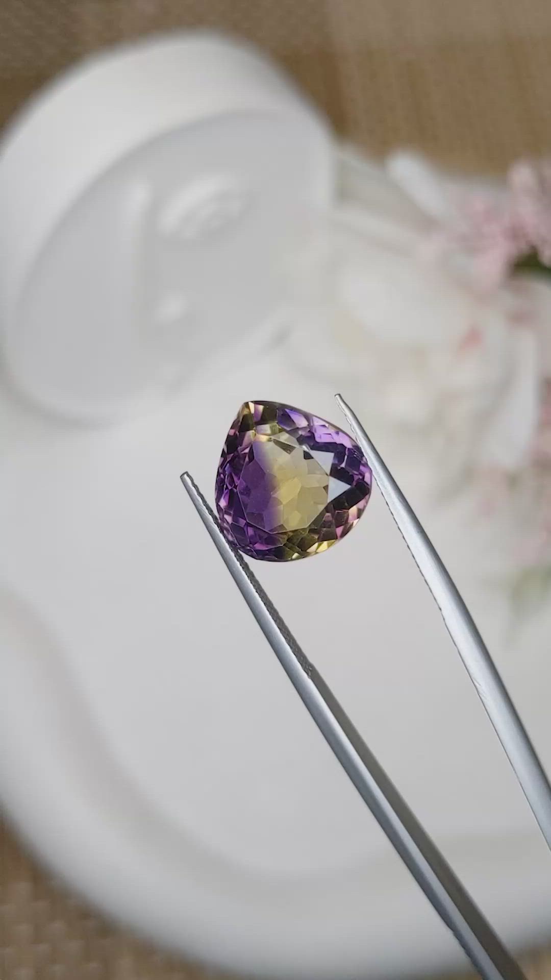 8.51 Ct. Bi Color Ametrine from Brazil Size Video
