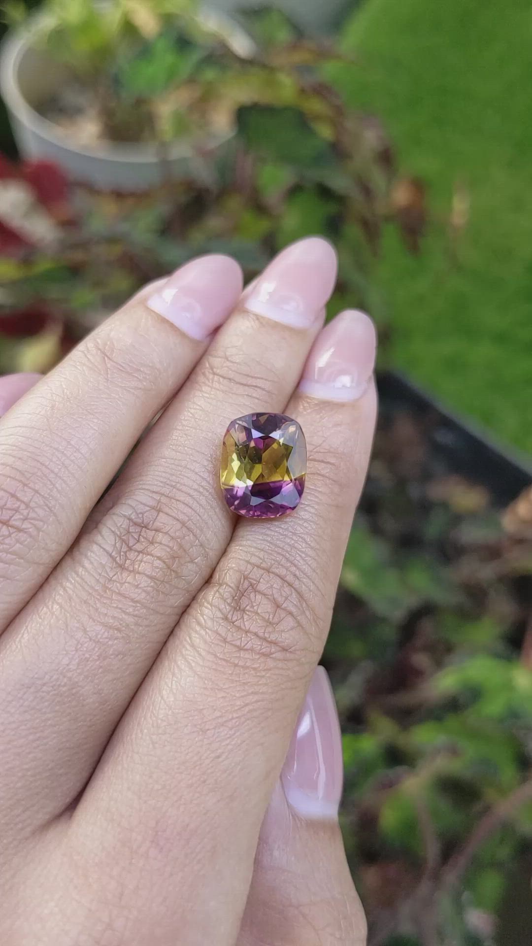 6.77 Ct. Bi Color Ametrine from Brazil Size Video